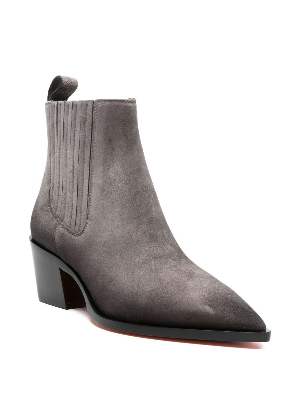 60mm pointed-toe suede Chelsea boots - 2