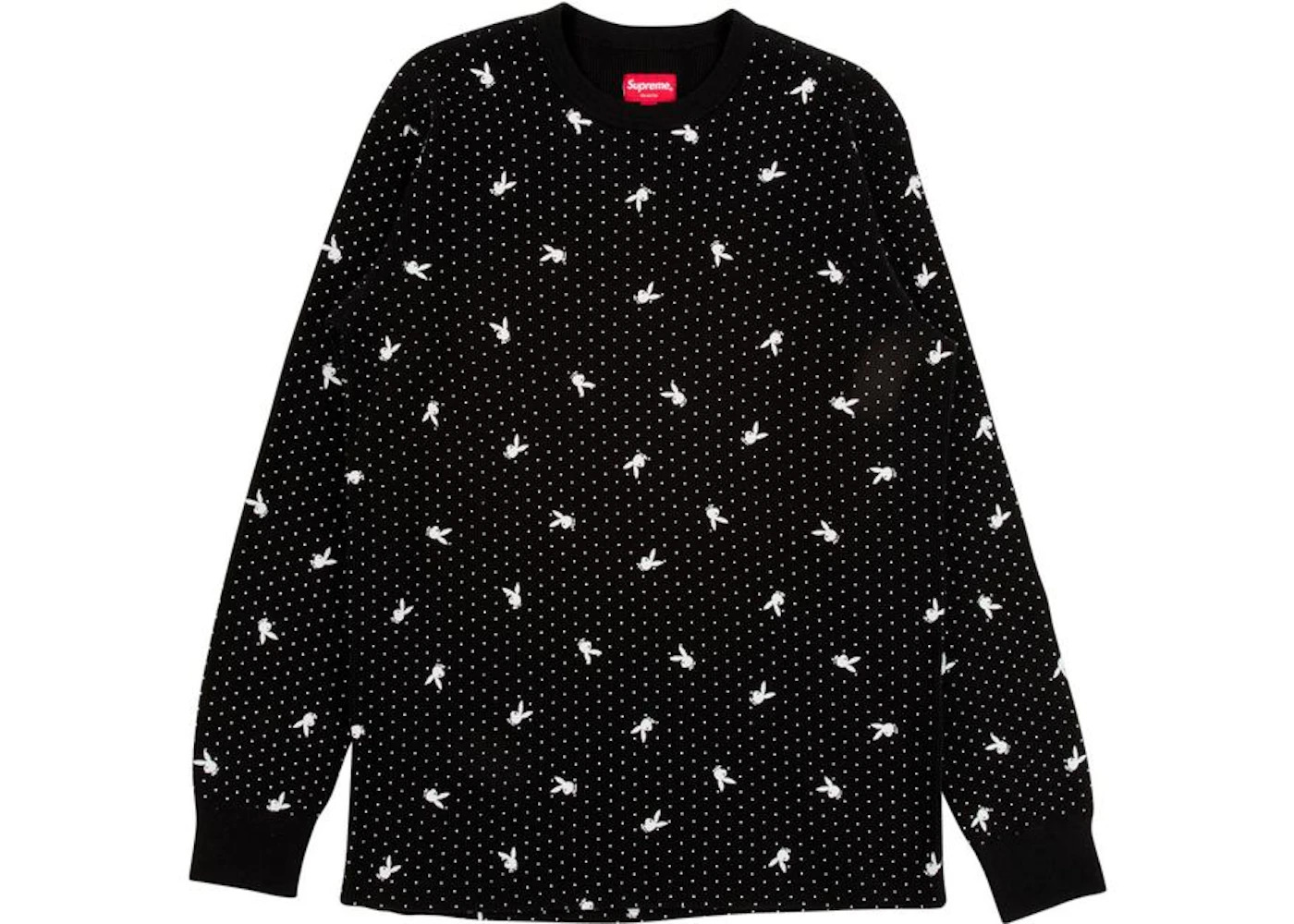 Supreme Playboy Waffle Thermal Black - 1