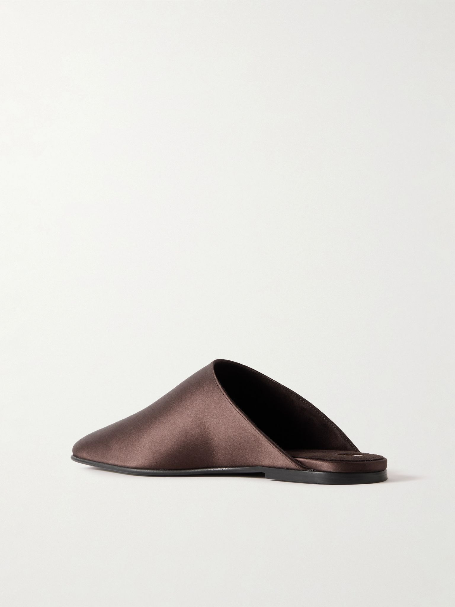 Alba satin slippers Tan - 3