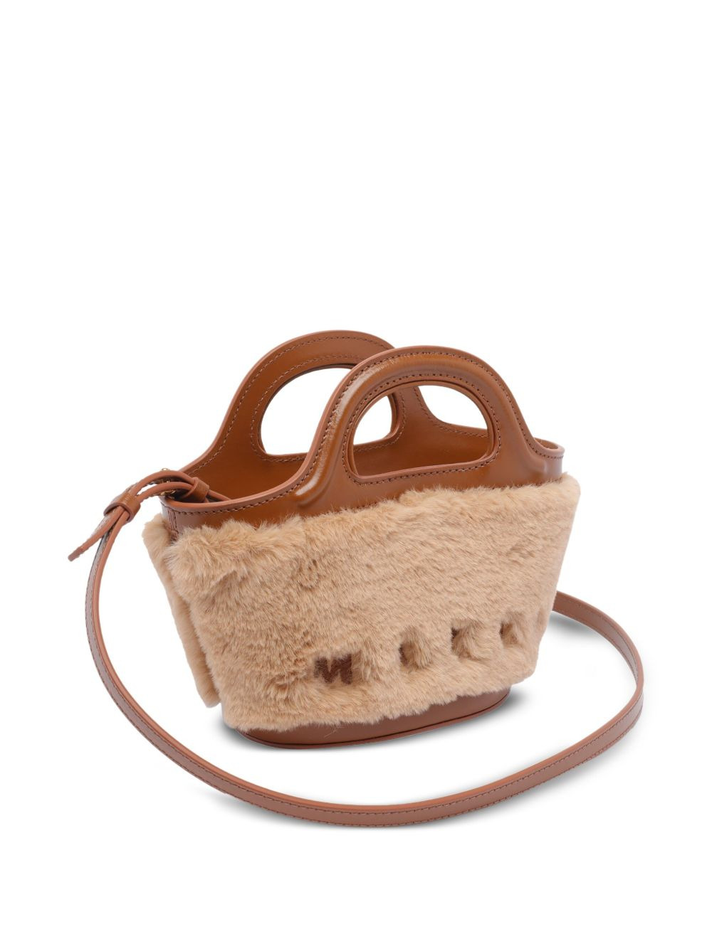 trimmed leather mini bag - 3
