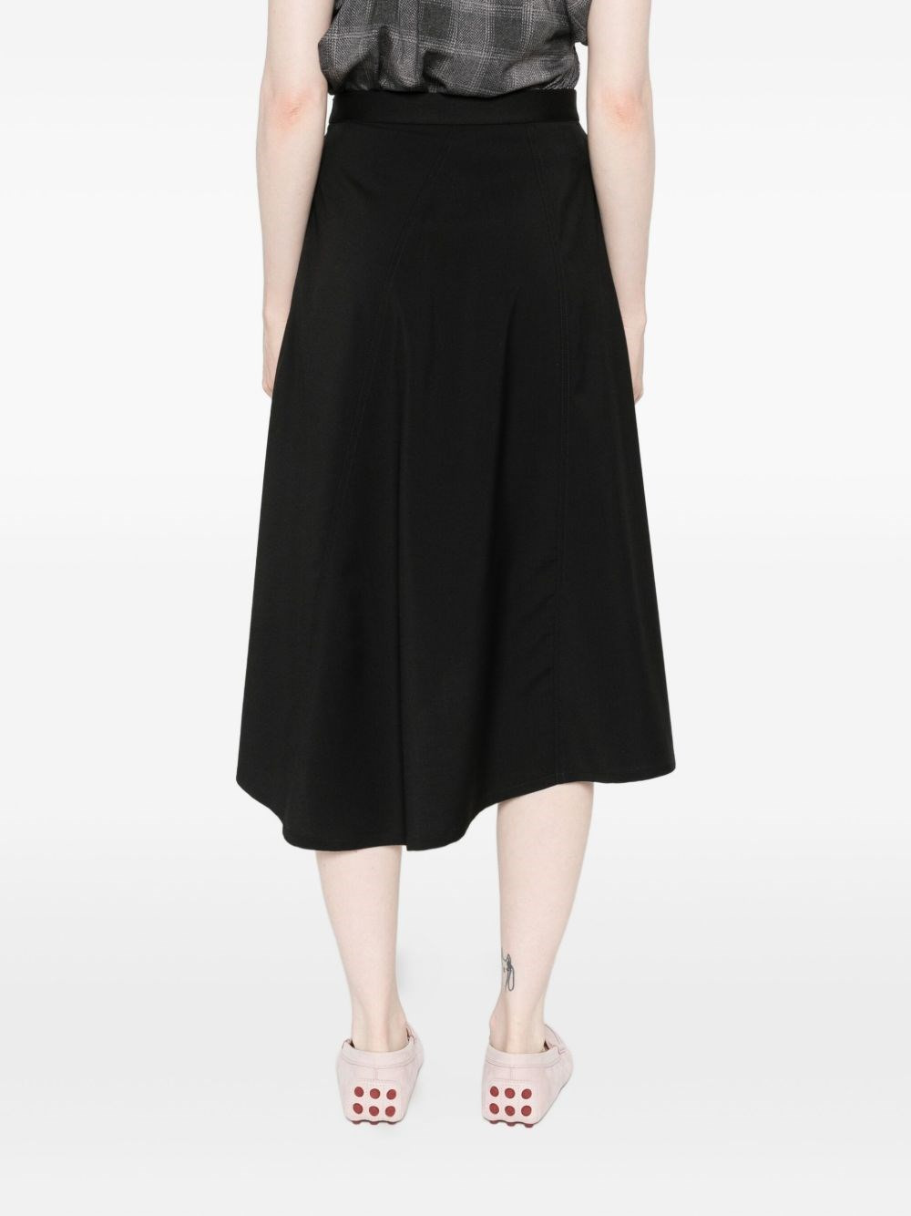 Wool asymmetric skirt - 5