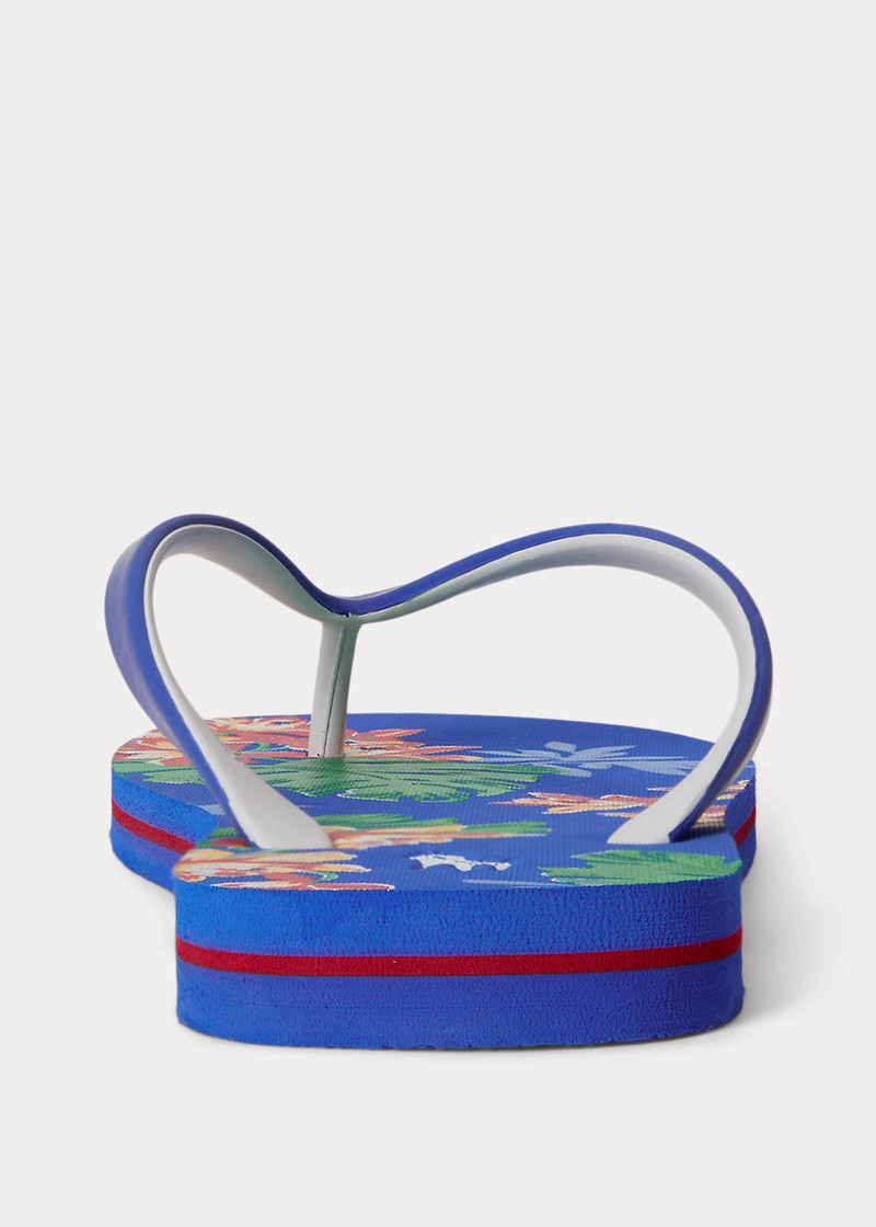 Bolt Tropical-Print Flip-Flop 3