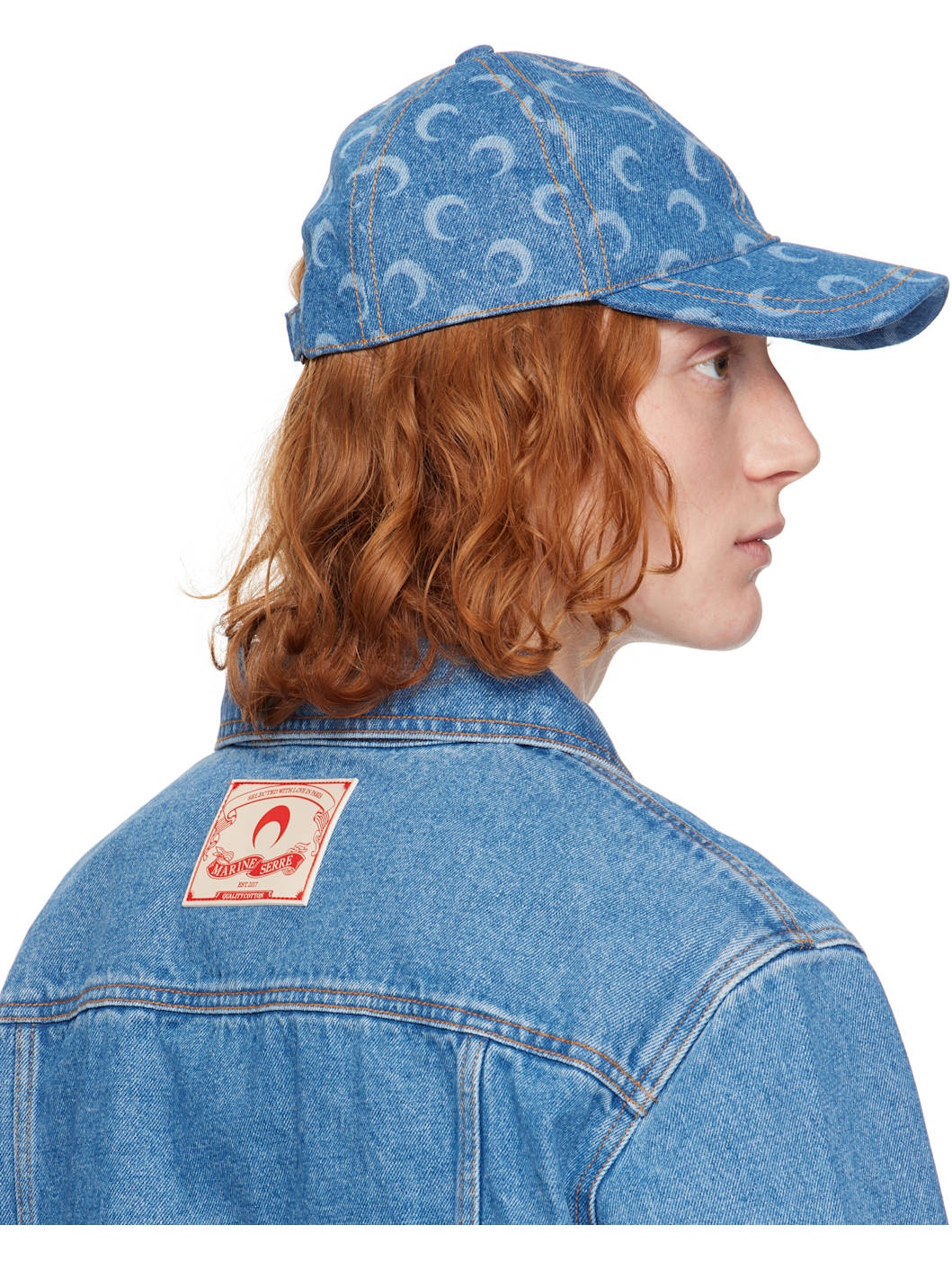 Blue Moon Laser Denim Baseball Cap - 3