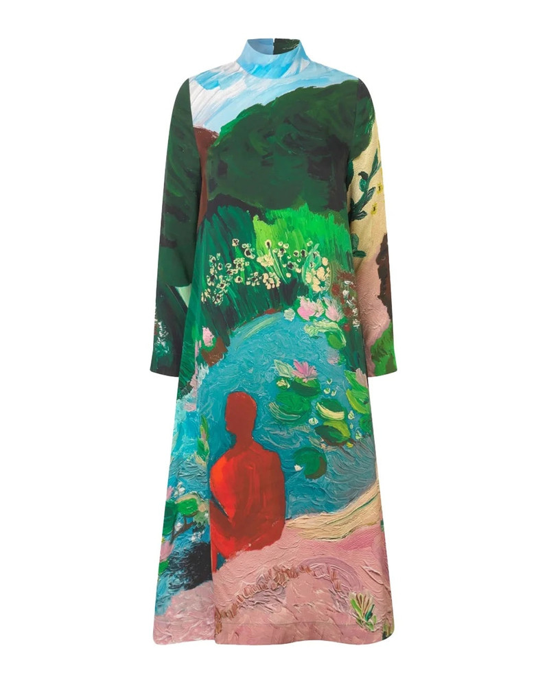 STINE GOYA LONG SLEEVE MIDI DRESS SUMMER HOUSE outlook