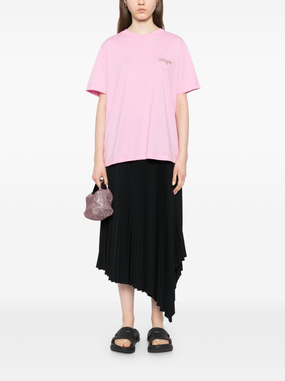 embroidered-logo cotton T-shirt - 2