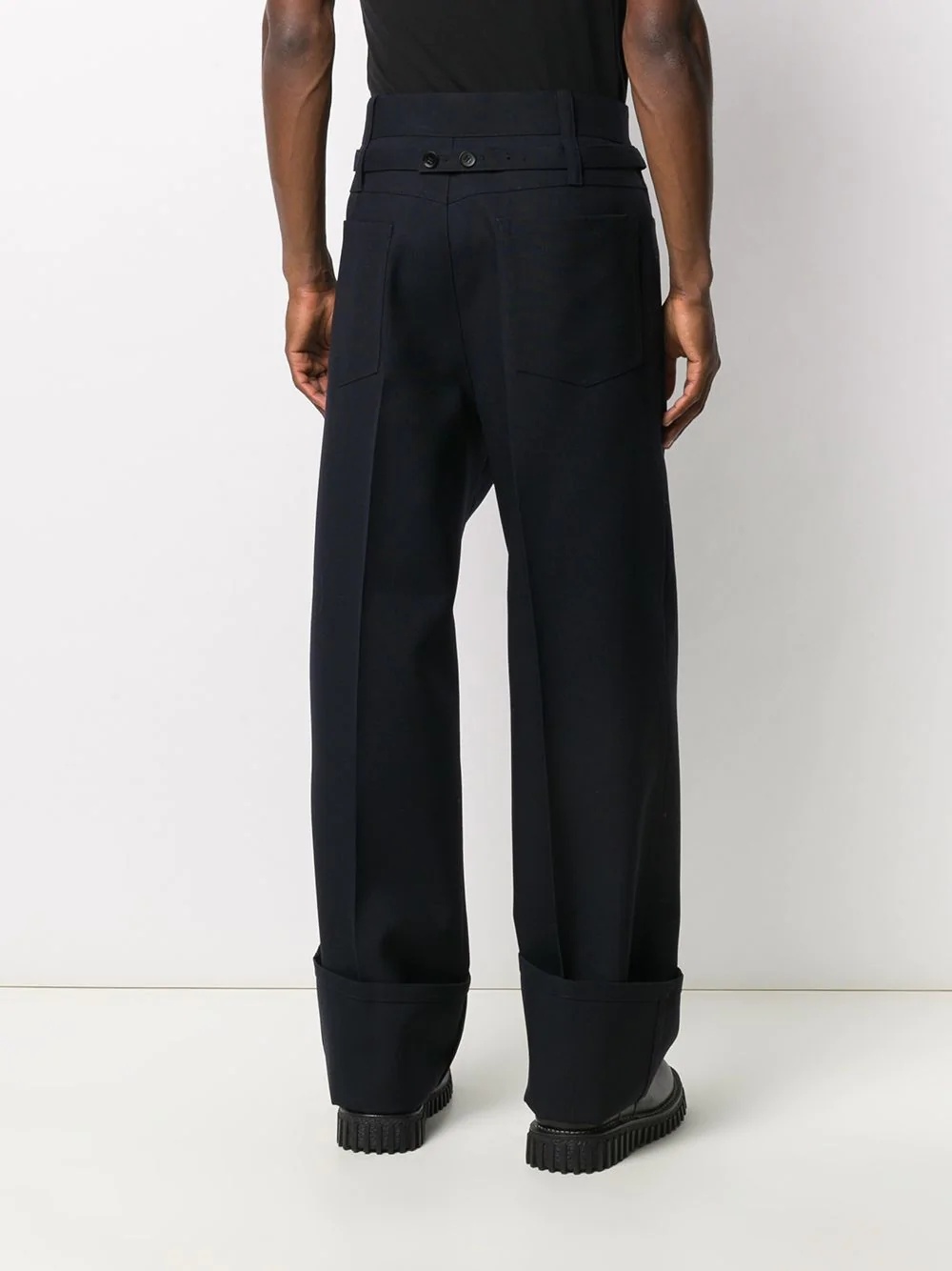 tailored wide-leg trousers - 4