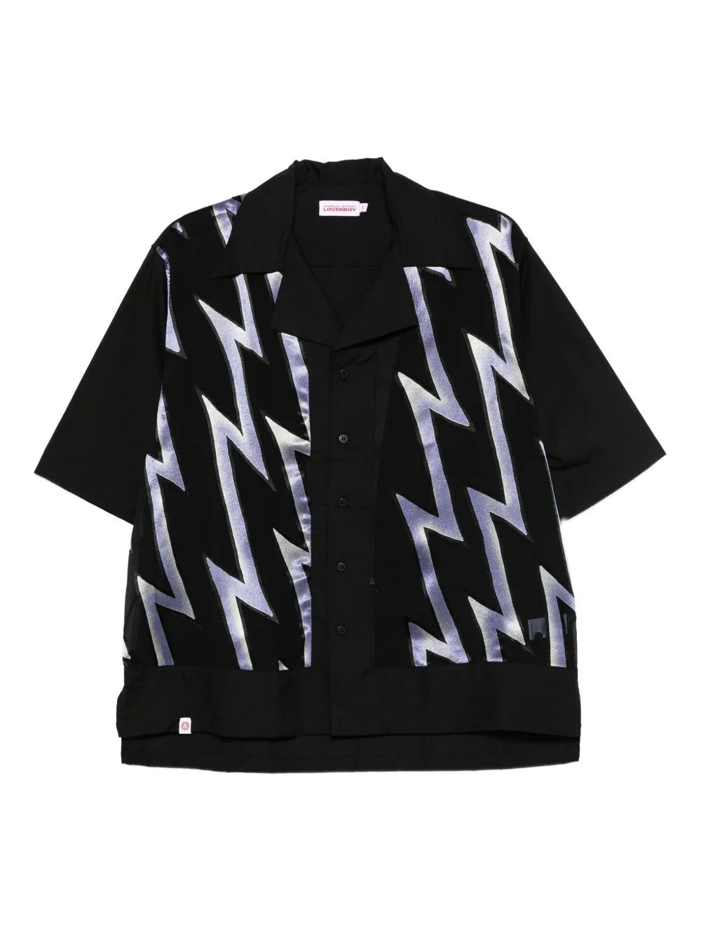 lightning-print shirt - 1