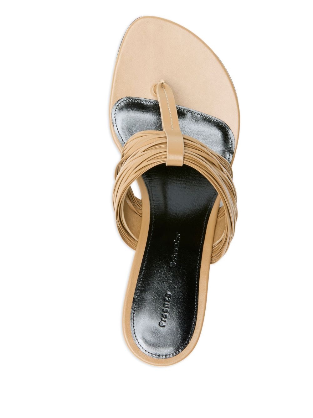 ruched-upper heeled sandals - 4
