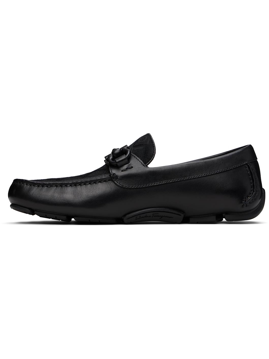 Black Gancini Ornament Driver Loafers - 3
