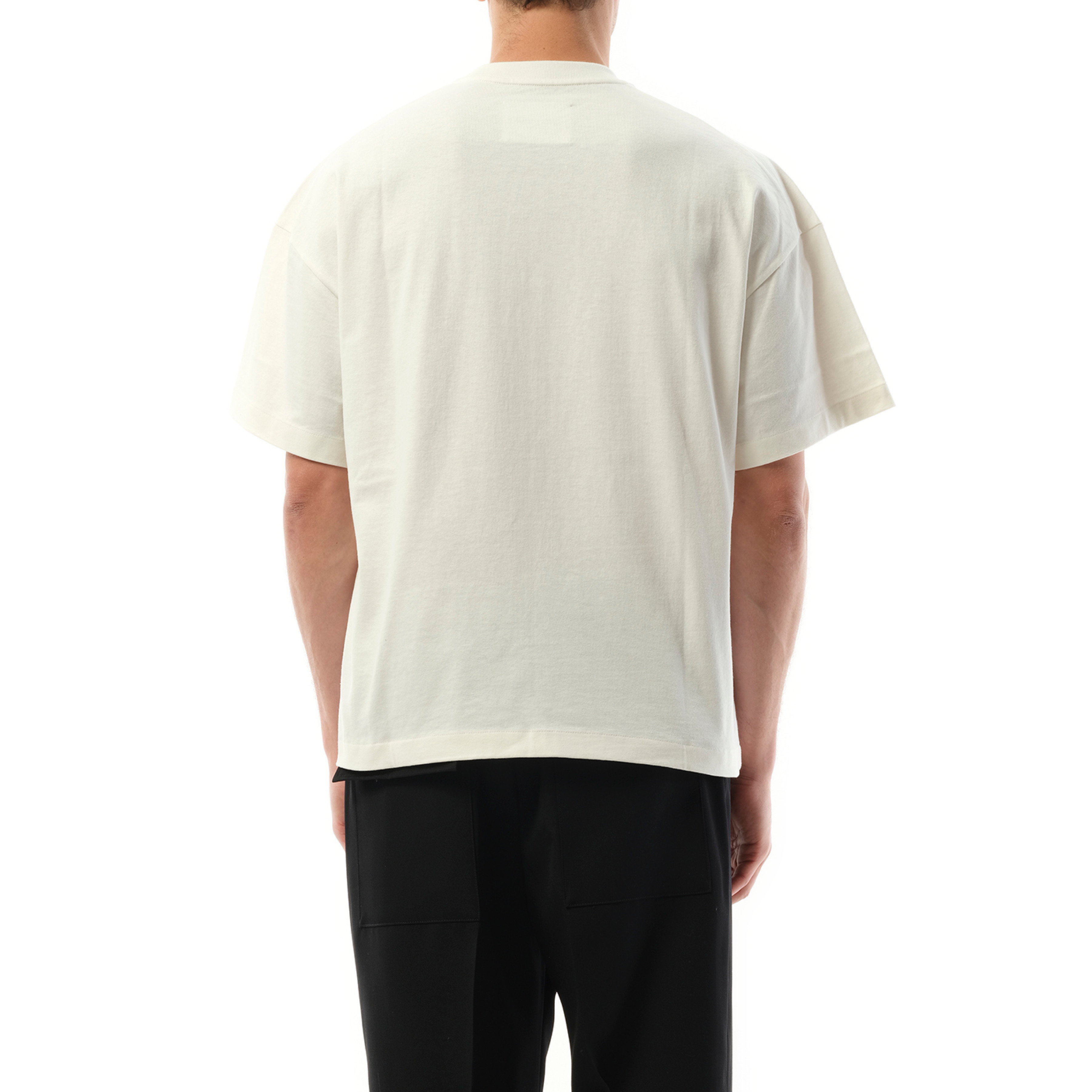 Tonal Jil Sander Logo T-Shirt in Porcelain - 6