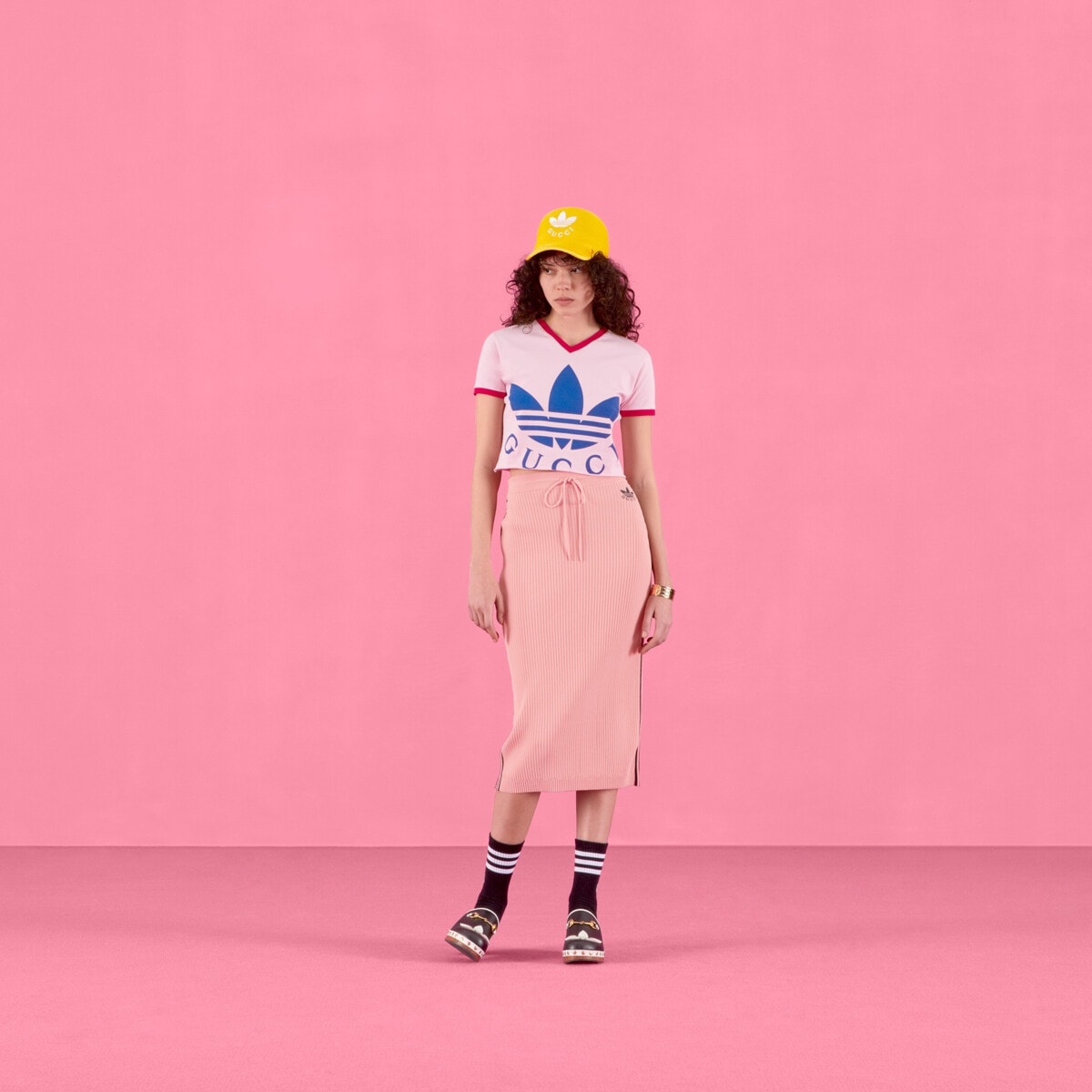 adidas x Gucci cropped T-shirt - 2