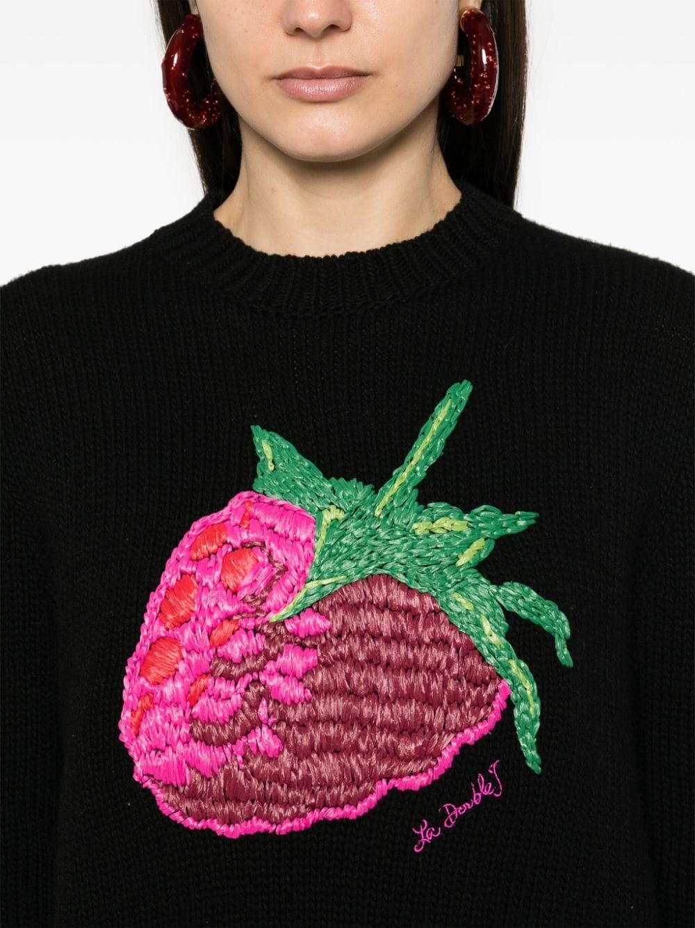 Lampone embroidered jumper - 5