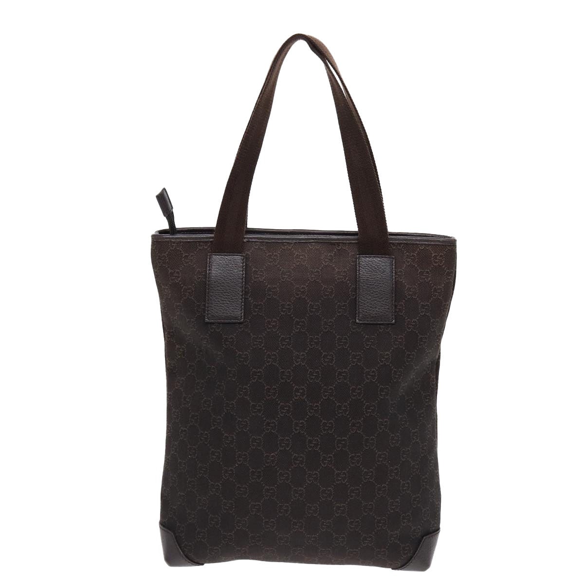 GUCCI GG Canvas Tote Bag Outlet Brown Silver - 3
