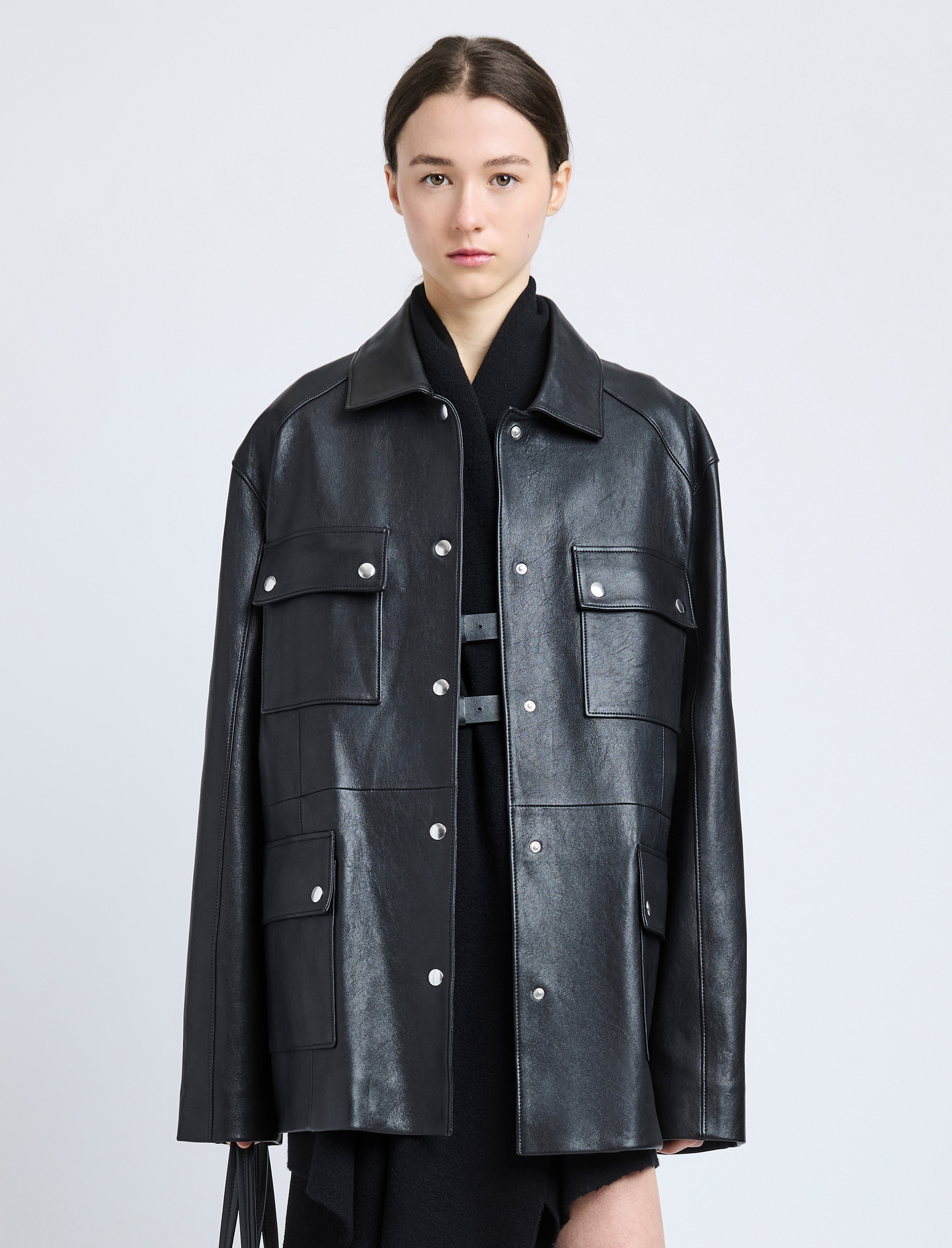 Brice Jacket in Grainy Leather - 2