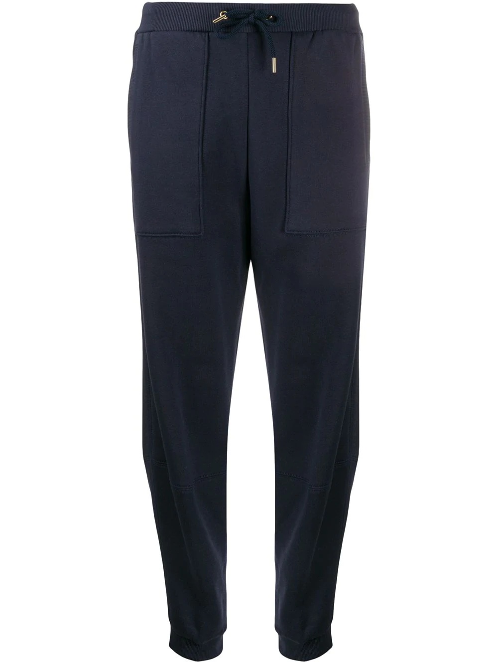 tapered drawstring track pants - 1