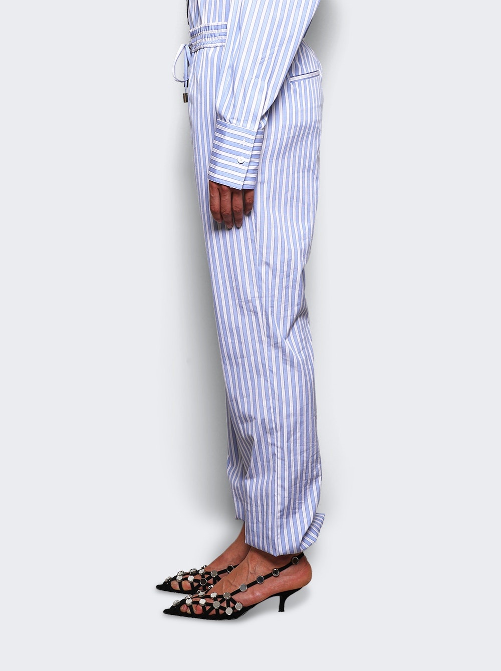Striped Pants White And Navy - 4