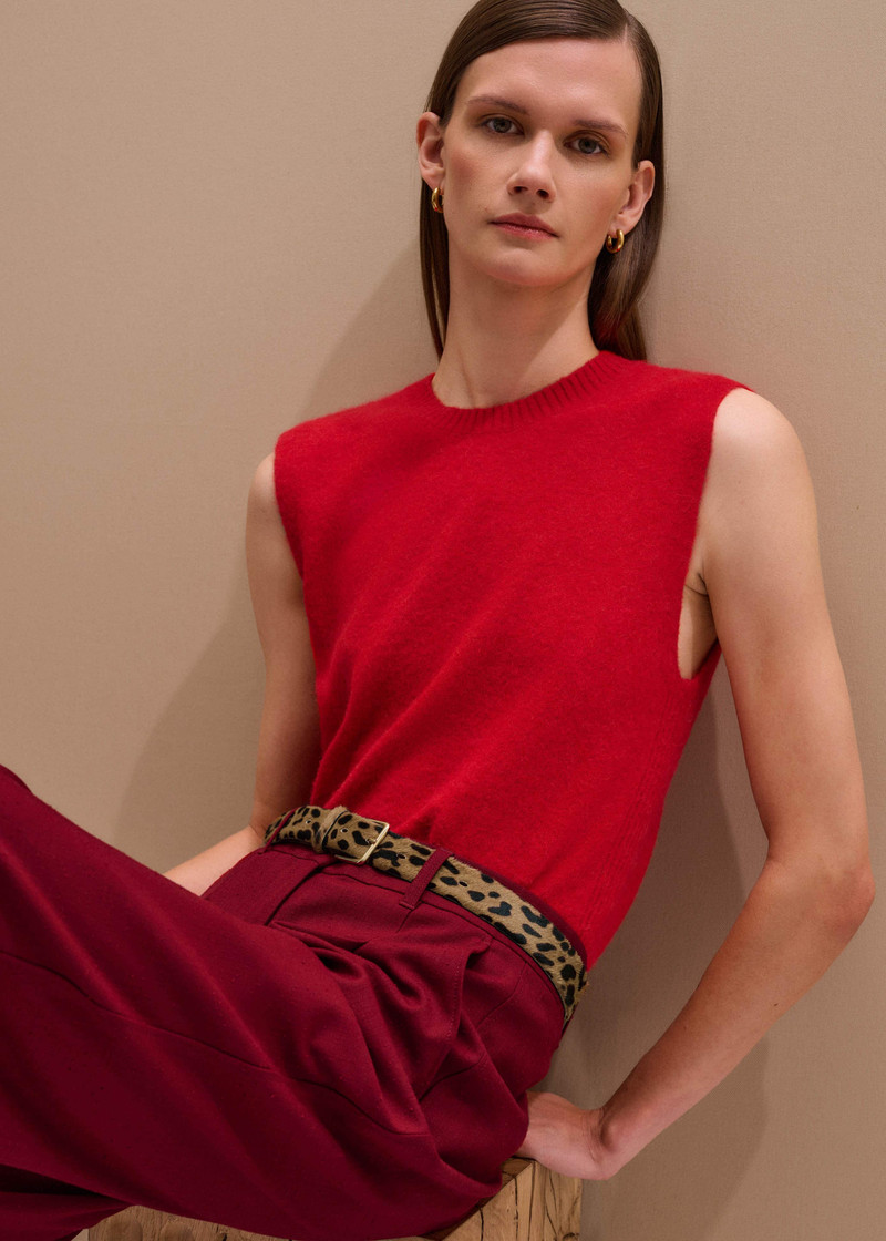 Straight Knit Vest 1