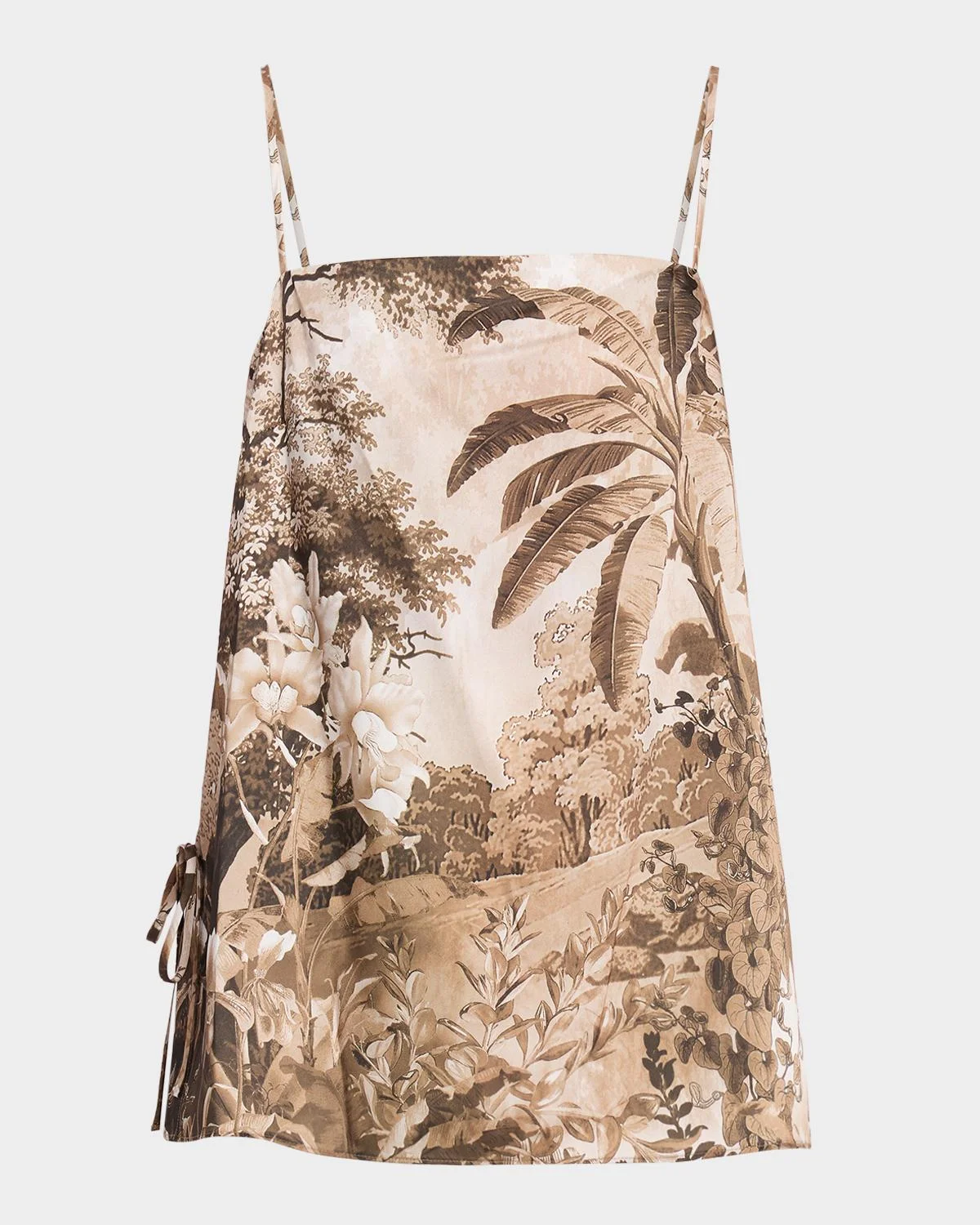 Gwen Sleeveless Botanical-Print Blouse - 1