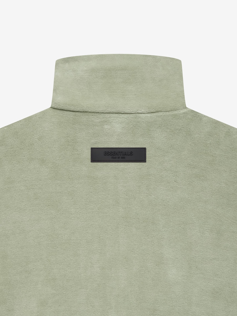Womens Velour Mockneck - 4