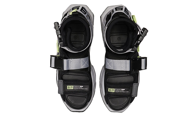 Li-Ning PLATFORM Paris Fashion Week Catwalk Series Gray Green Sandals 'Gray Green' AGBN077-5 - 4