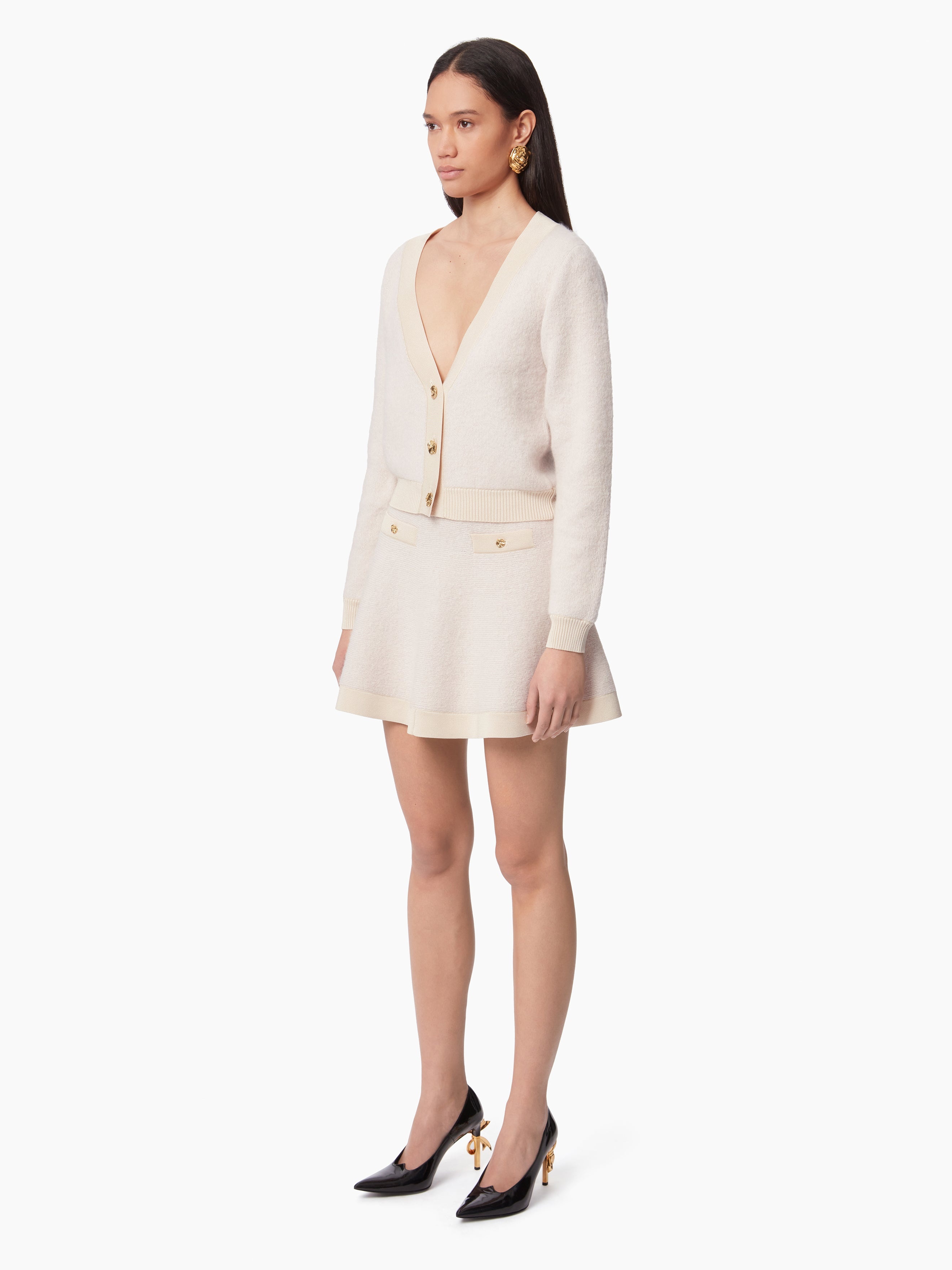 MOHAIR V-NECK CARDIGAN - 2