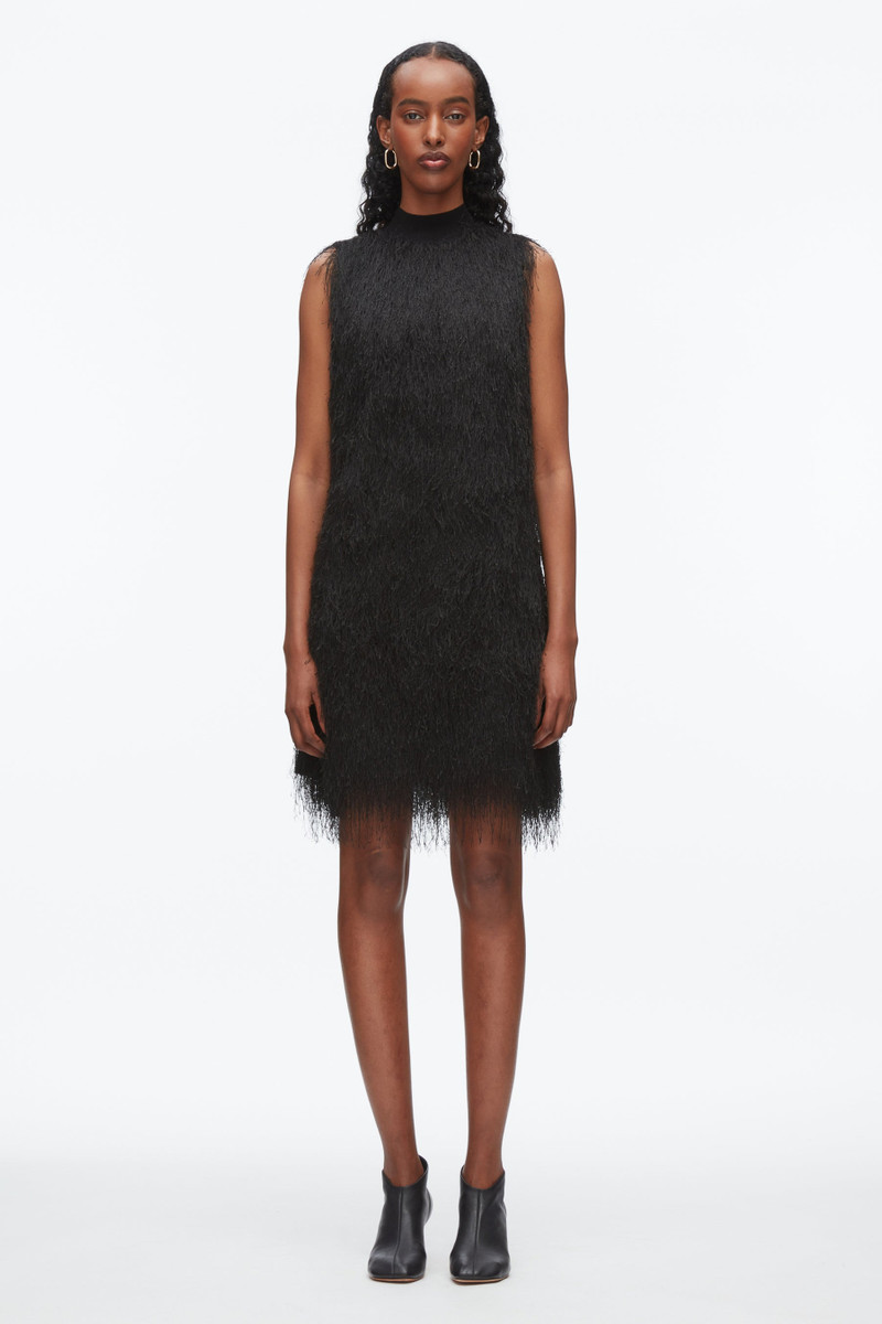 3.1 Phillip Lim Fringe Mock Neck Shift Dress outlook