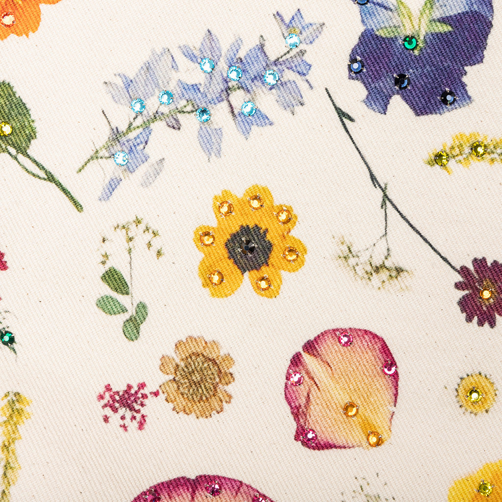 FLORAL BEADED BAGGY JEAN - PRESSED FLOWER - 4