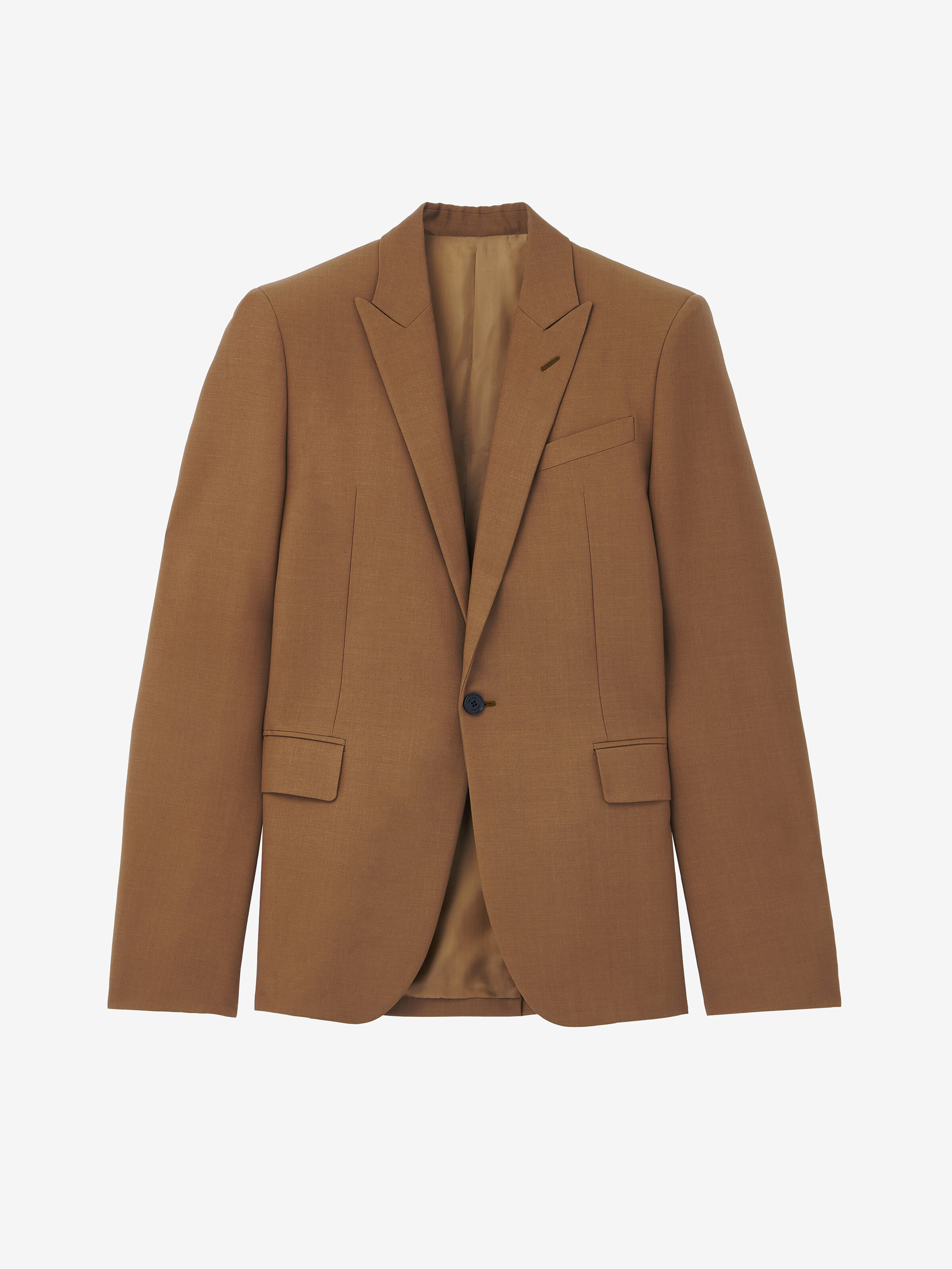Wool Mohair Single-Breasted Jacket - 1