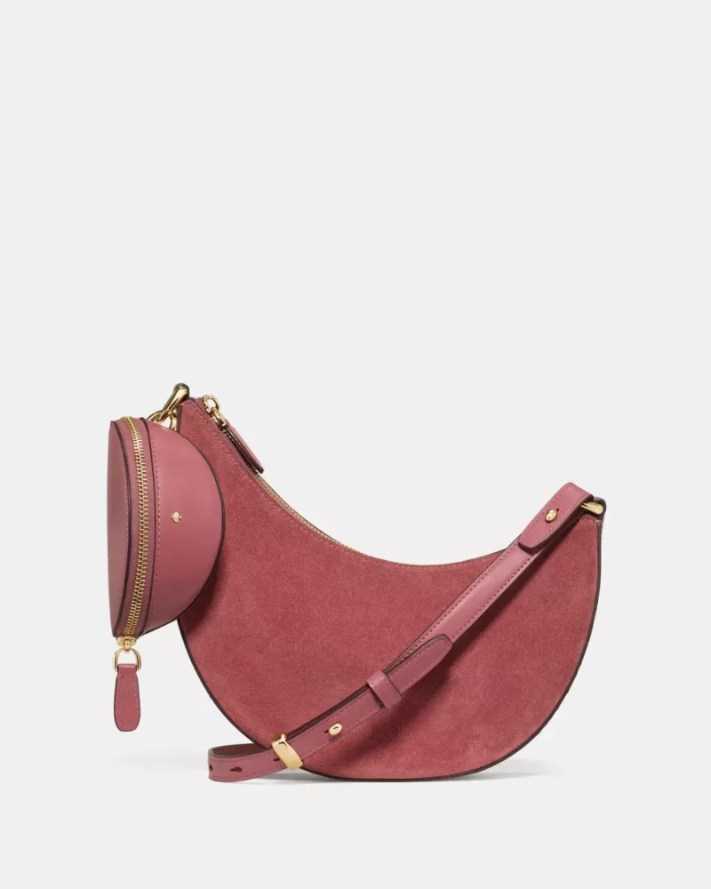 Duo Suede Crossbody Bag - 1