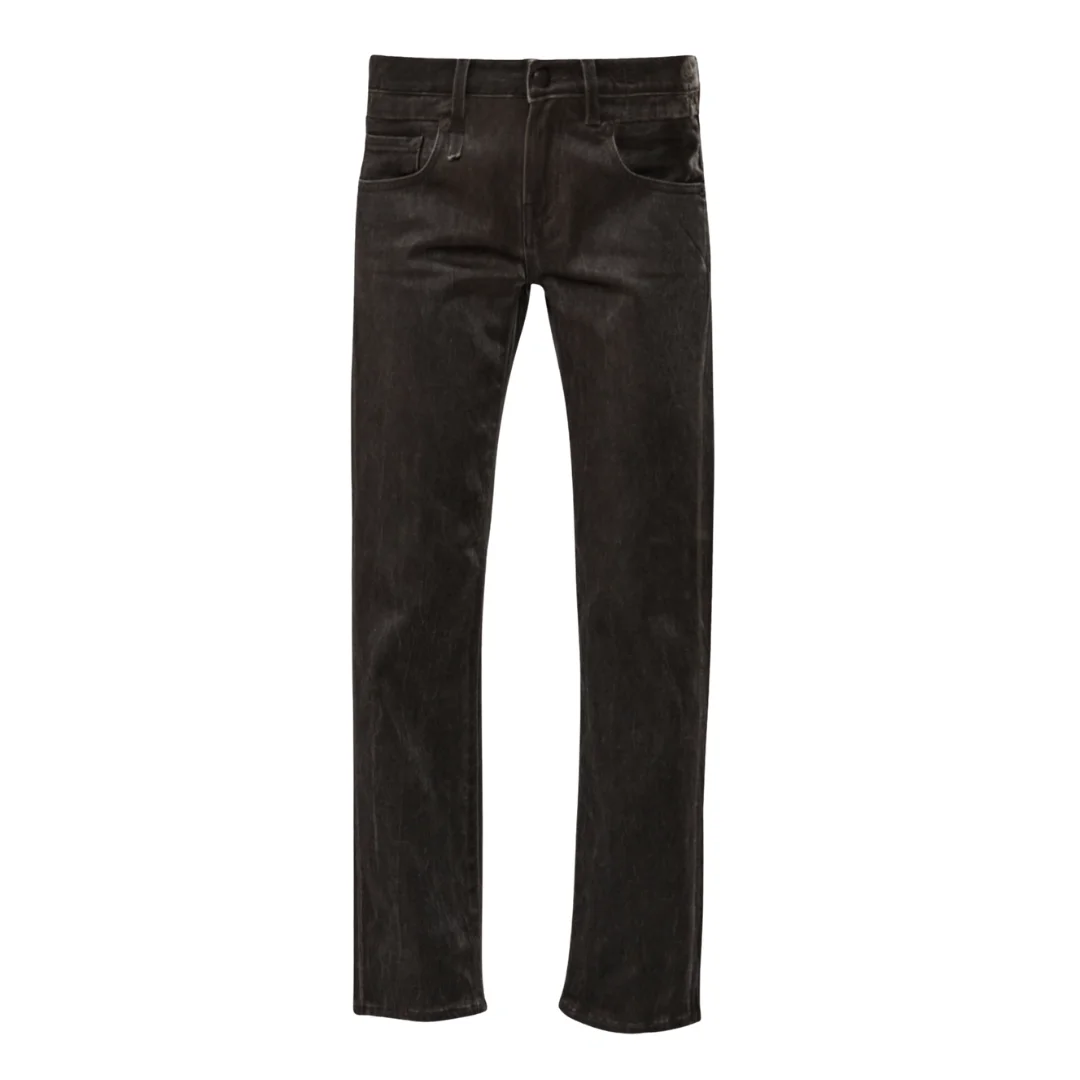 Brown Sateen Boy Straight - 1