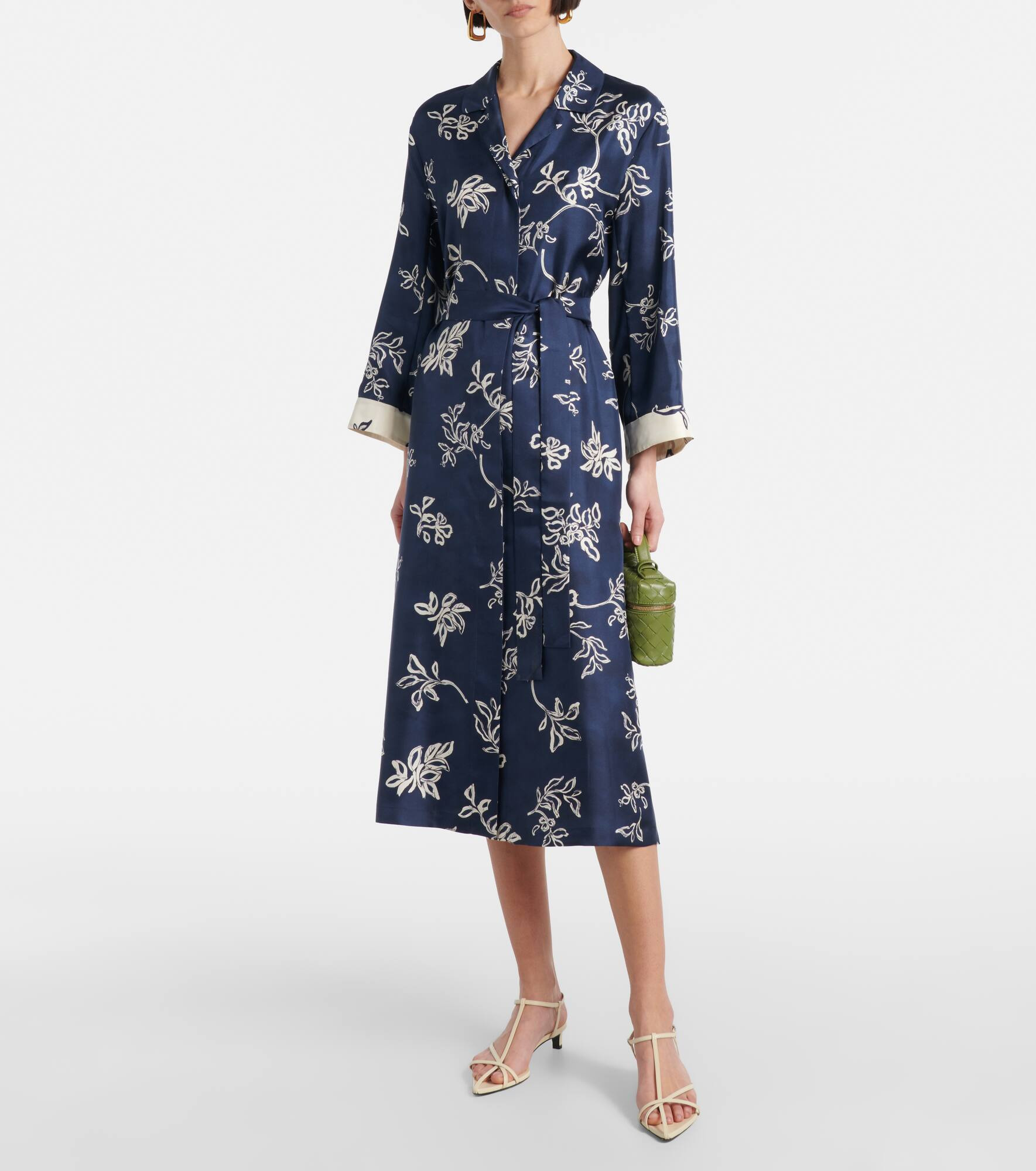 Timeo printed twill wrap dress - 2