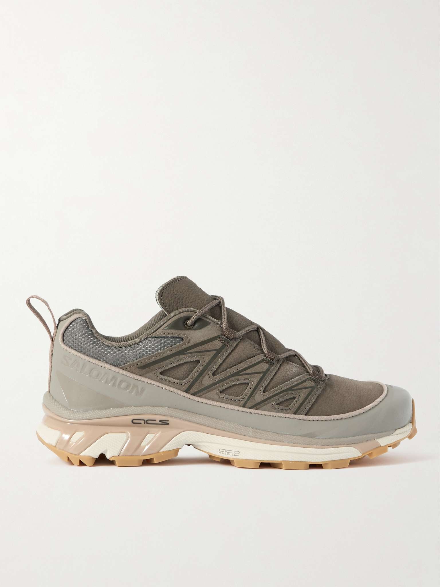 SALOMON XT-6 Expanse LTR Mesh-Trimmed Suede and Leather