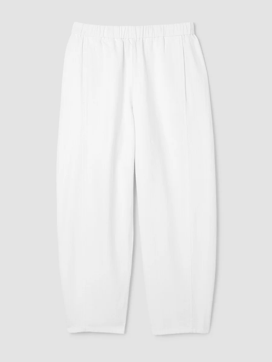 Slubby Organic Cotton Linen Lantern Pant - 1