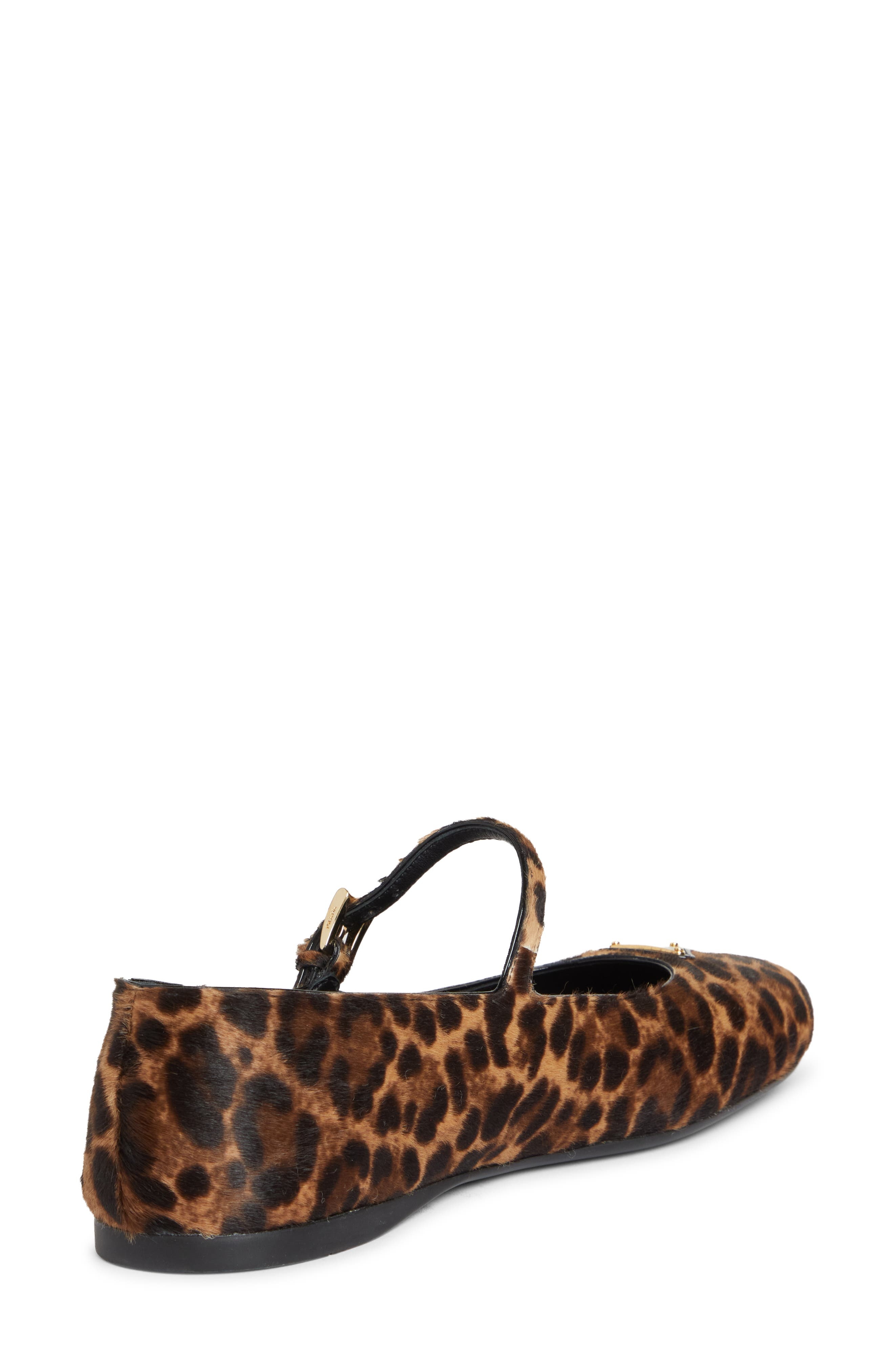 Prada Genuine Calf Hair Mary Jane Flat in Miele Calf Hair Print at Nordstrom - 2