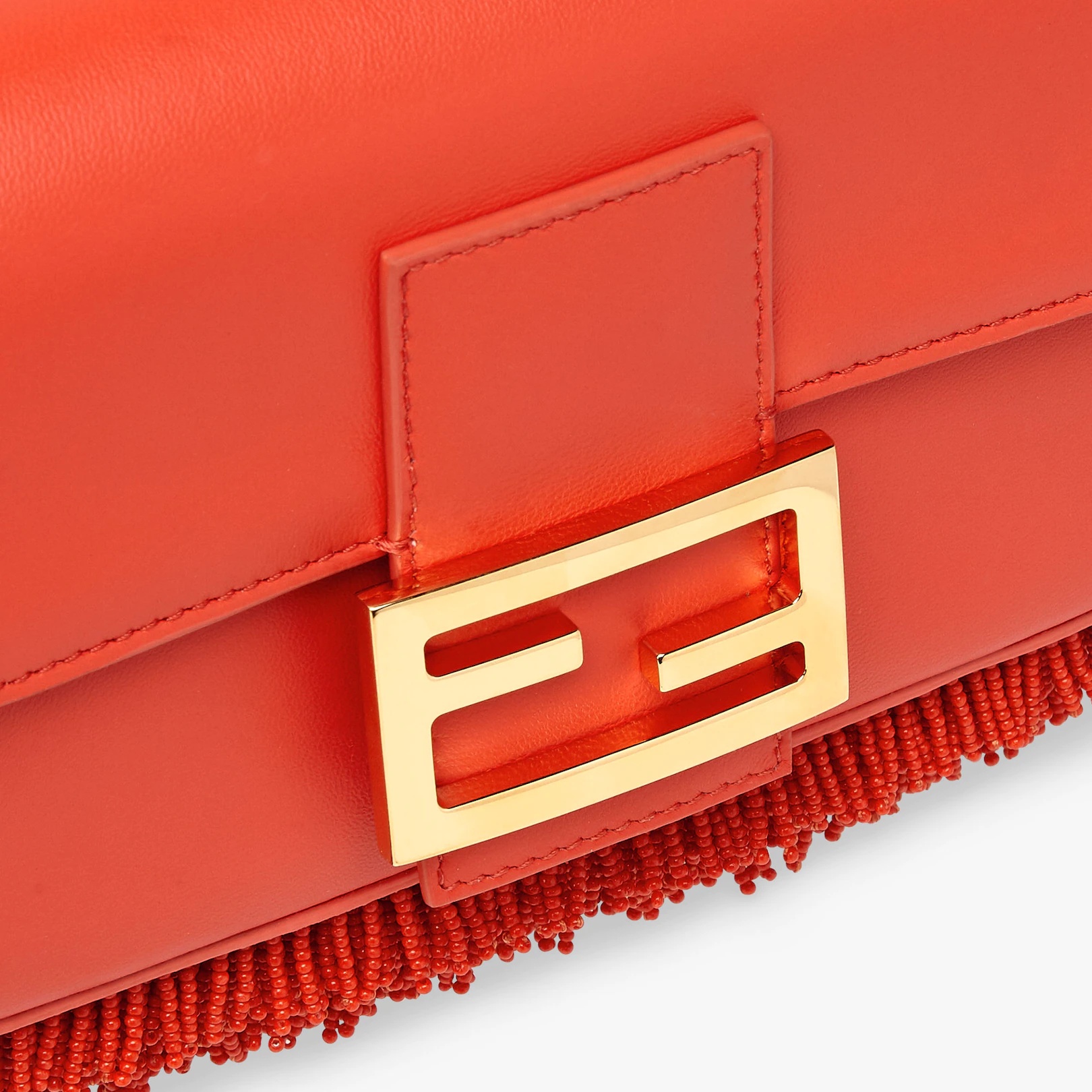 Red nappa leather bag 5