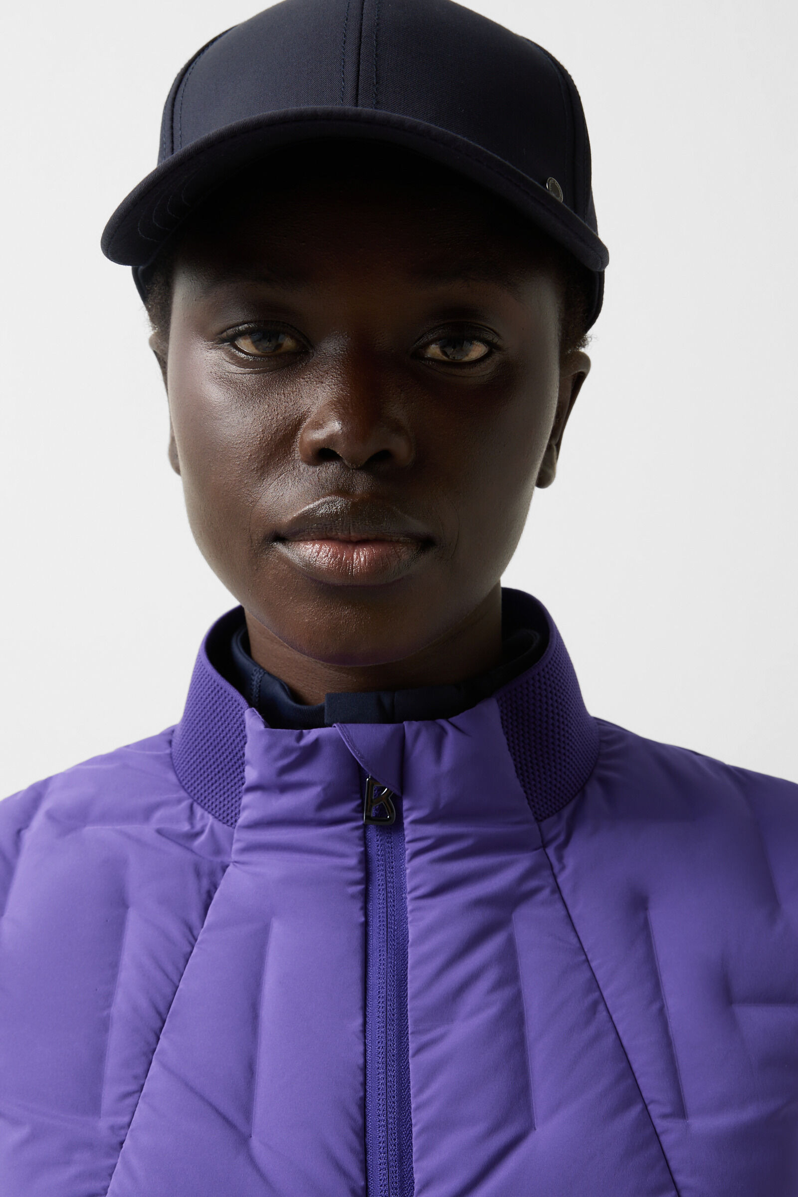 Jina lightweight down jacket in Violet - 6