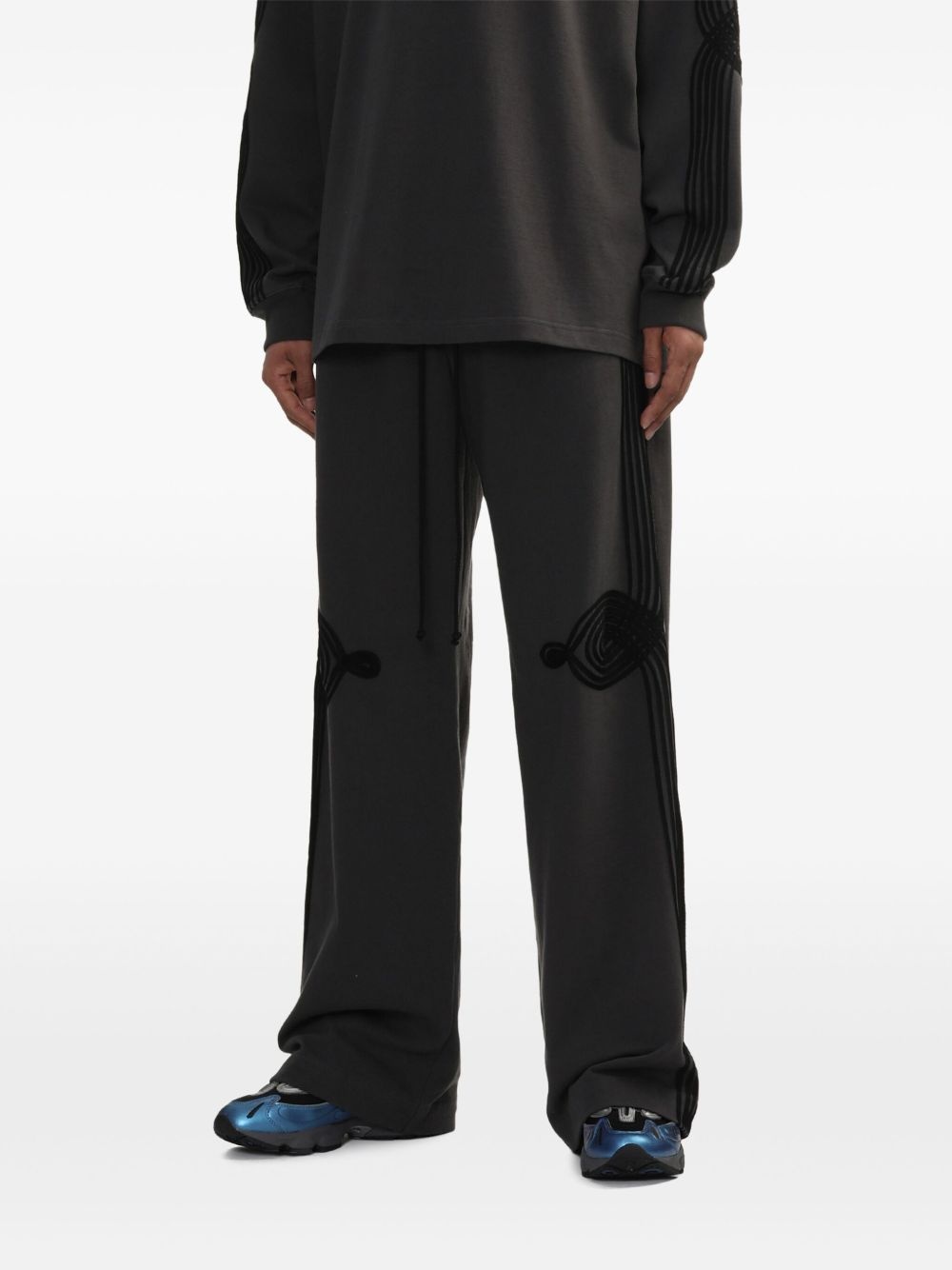 cotton track pants - 3