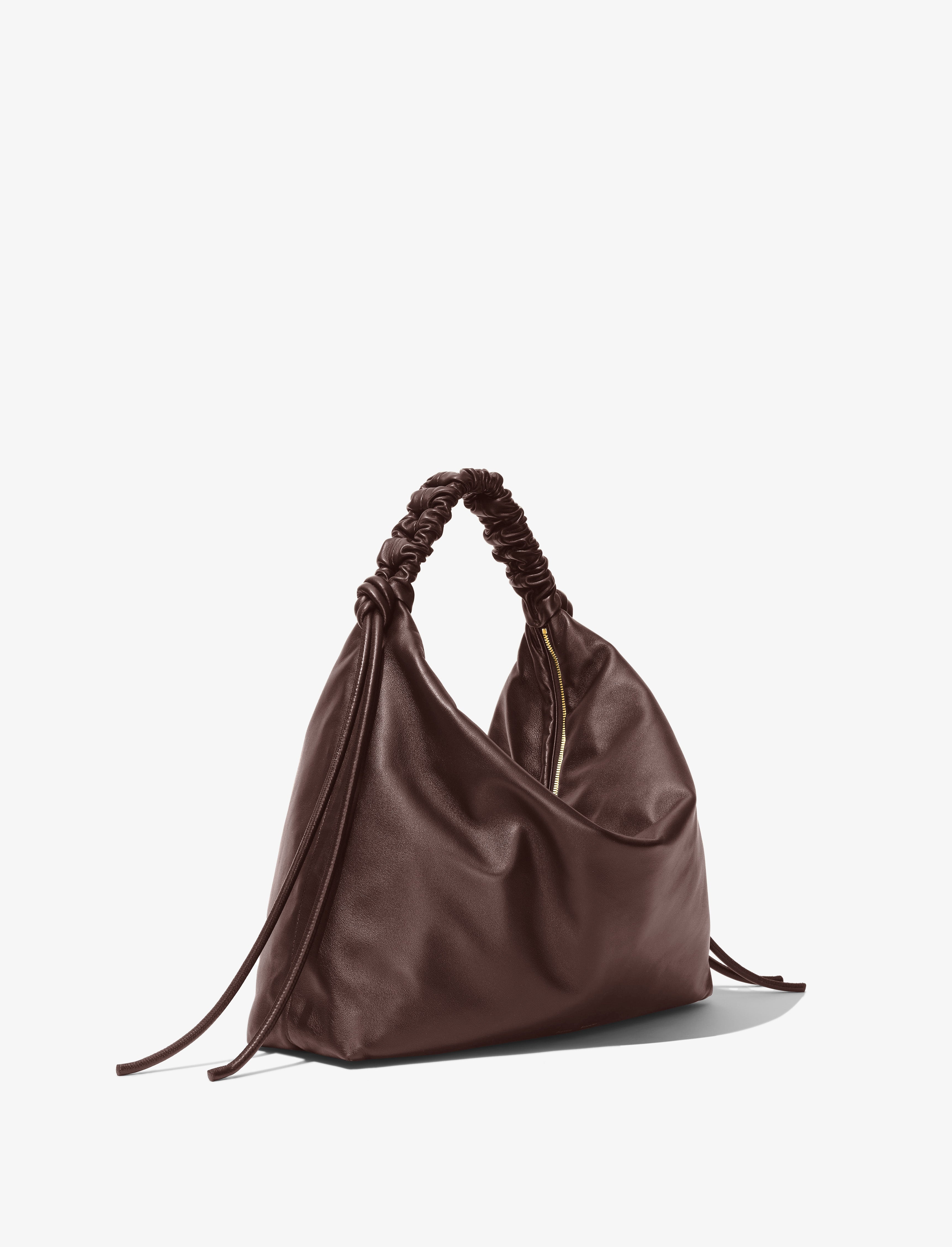 Large Drawstring Shoulder Bag - 3