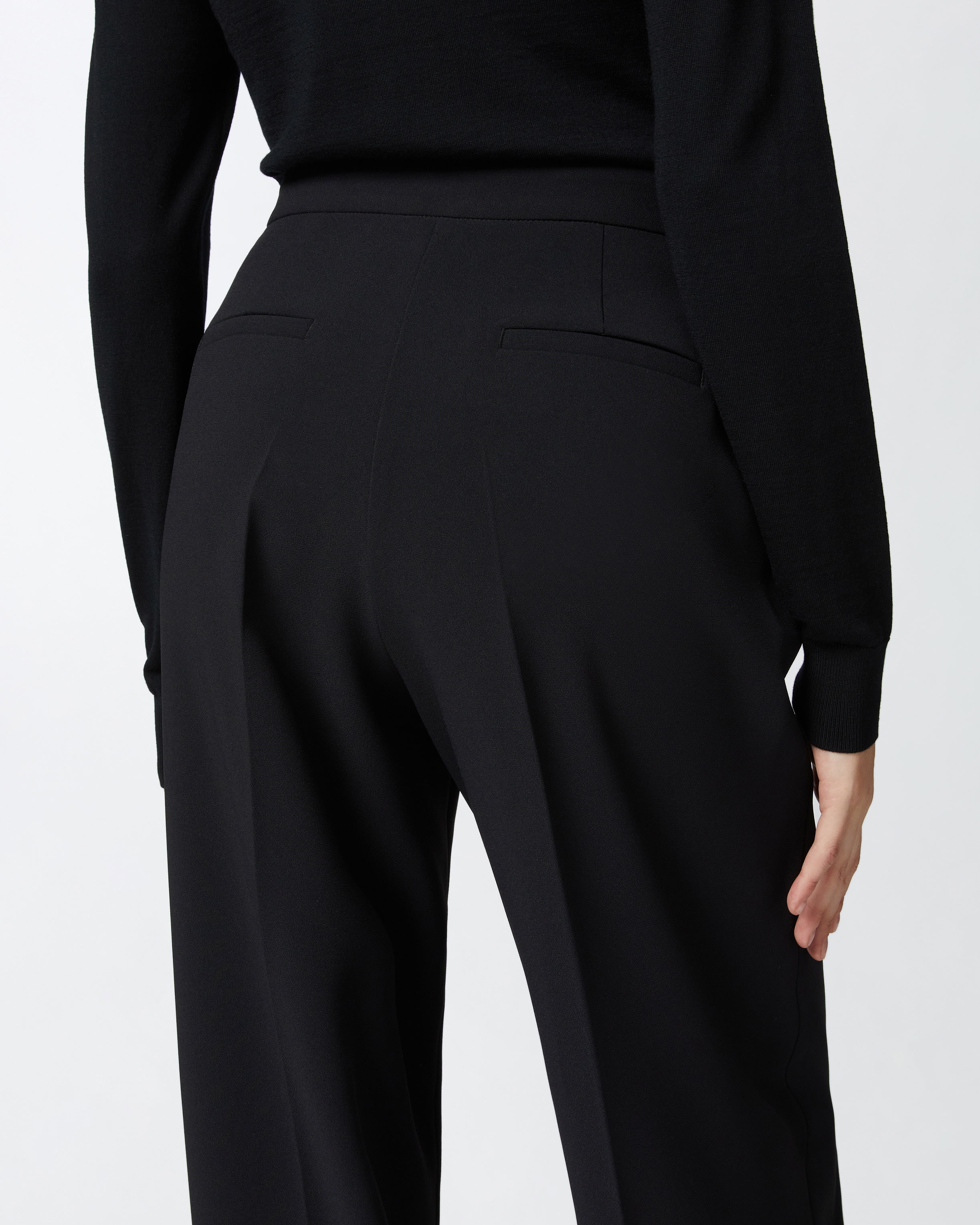ELEGANT PALAZZO TROUSERS IN CREPE - 5