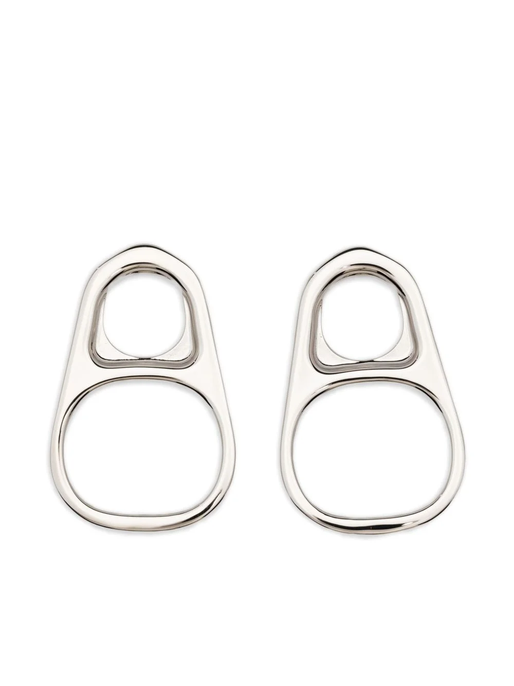 tab motif earrings - 1