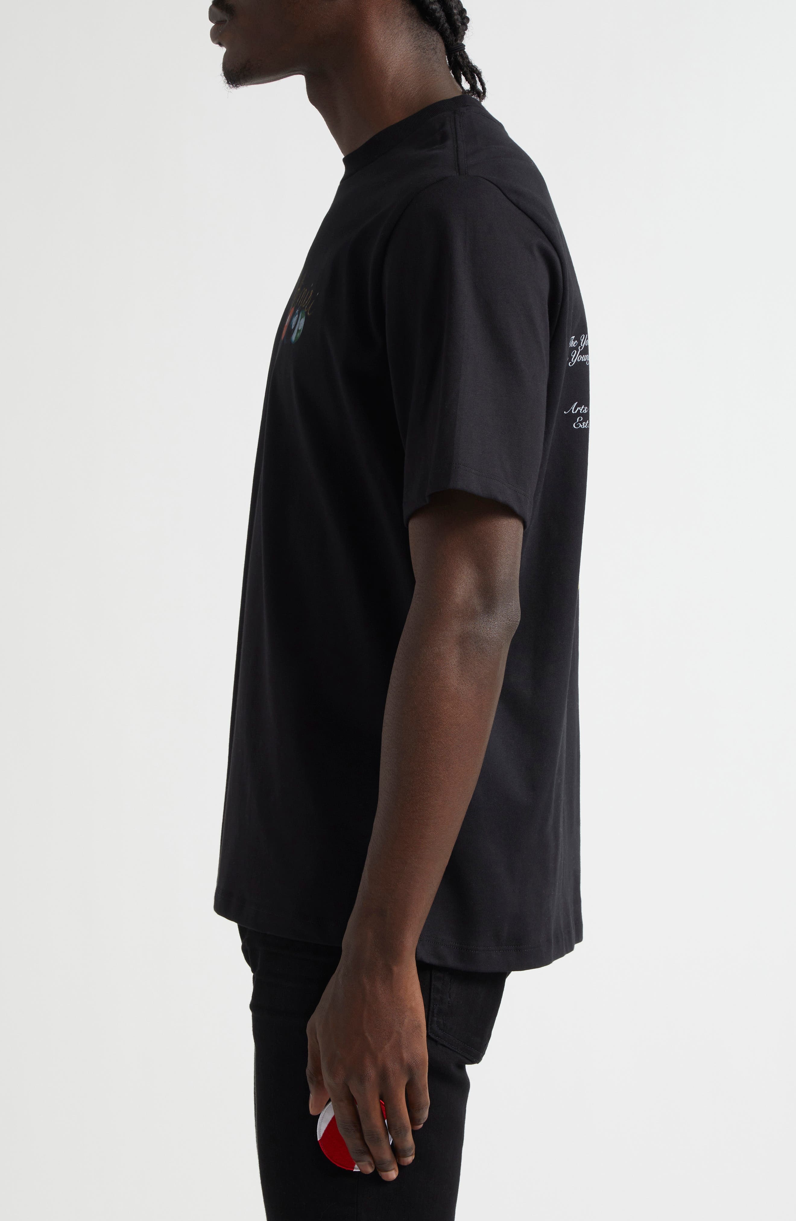 AMIRI Pool Cue Graphic T-Shirt in Black at Nordstrom - 4