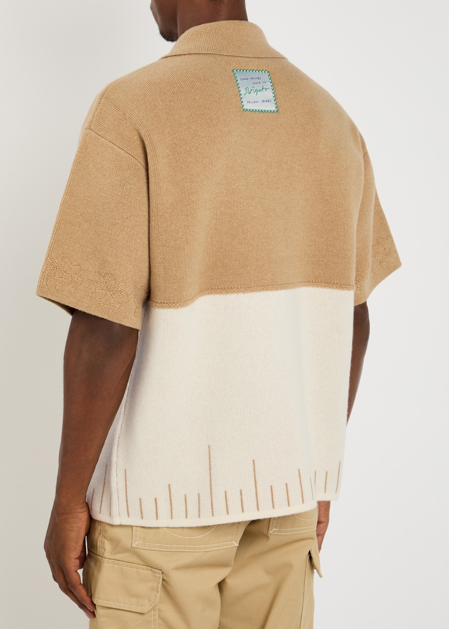 Axel Arigato Pier Textured Logo-embroidered Wool Shirt - 3