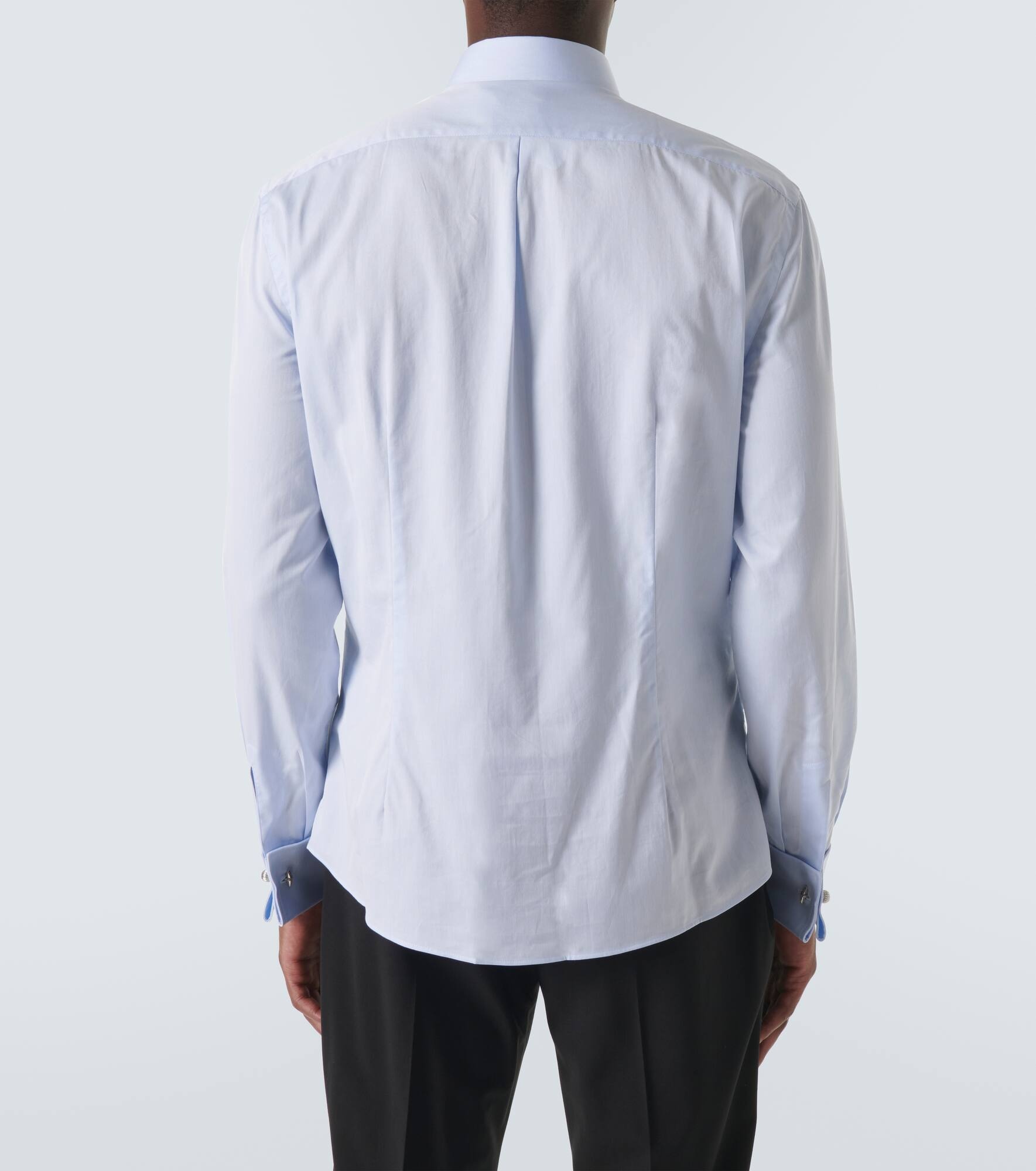 Bib-front cotton shirt - 4