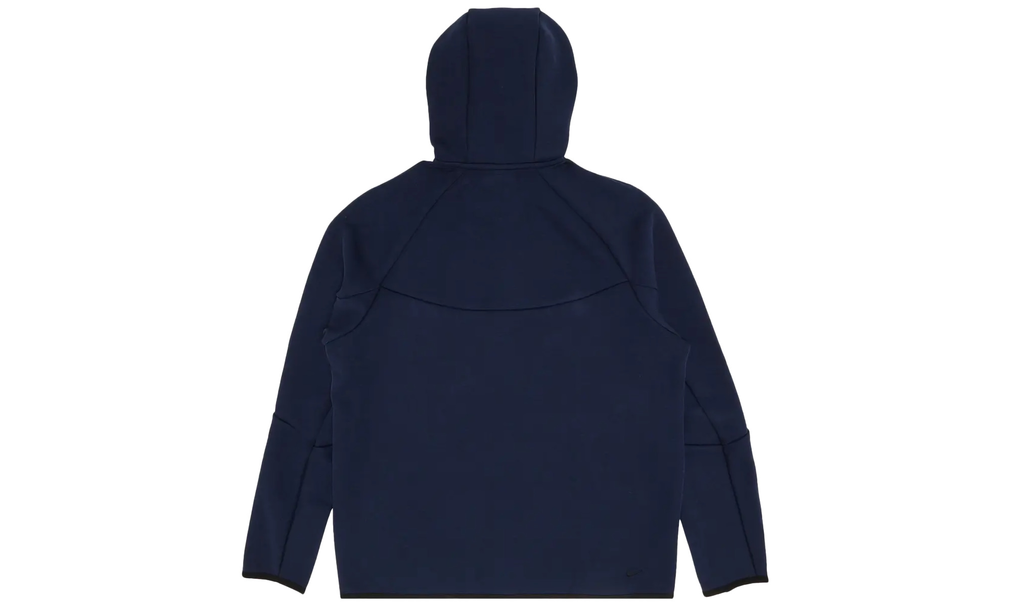 Tech Men's Full-zip Windrunner Hoodie Mens Style "OBSIDIAN BLACK" - 2