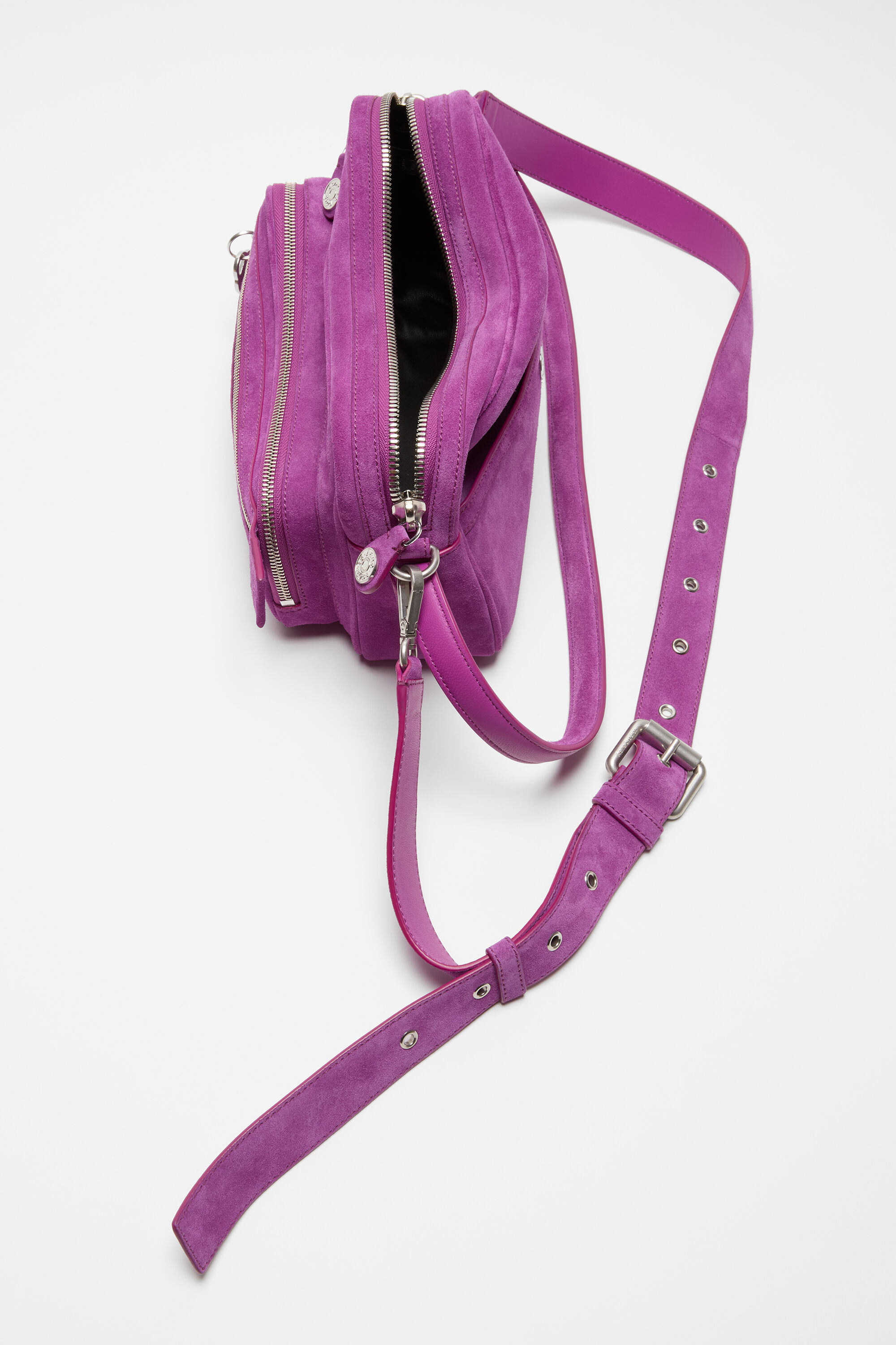 Camero Party Suede Shoulder Bag - Purple - 4