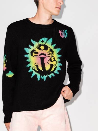 The Elder Statesman Paint Shroom Garden jumper outlook