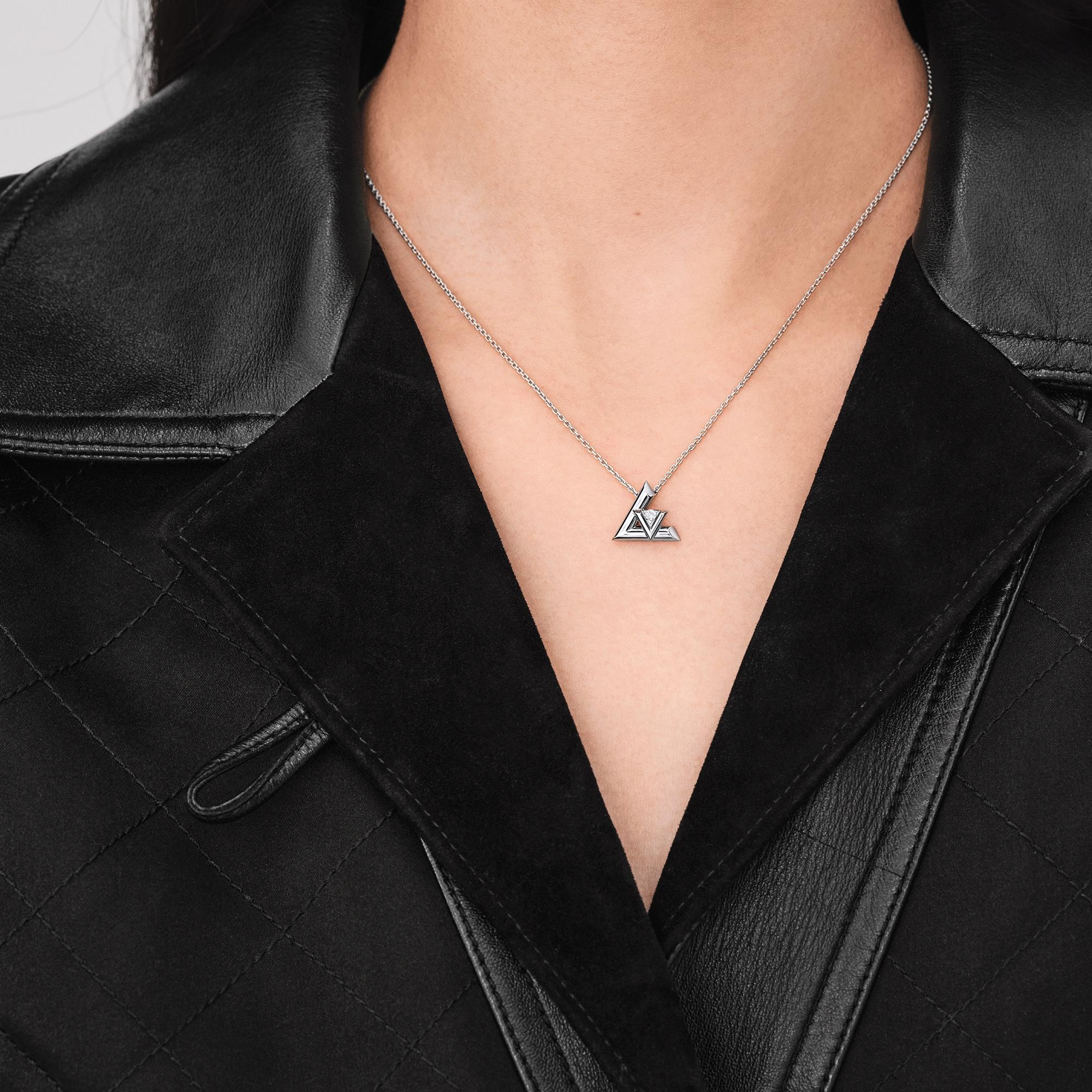 LV Volt One Small Pendant, White Gold And Diamond - 2