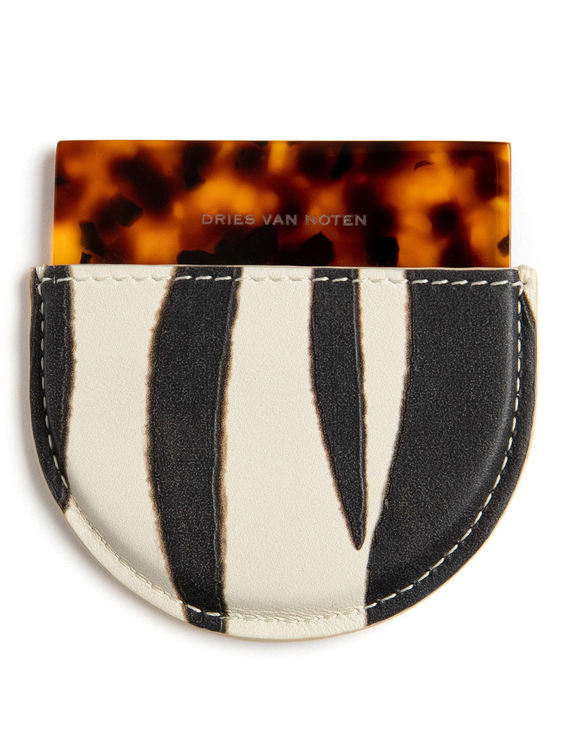 Women's Tortoise Shell Mirror & Leather Case 1