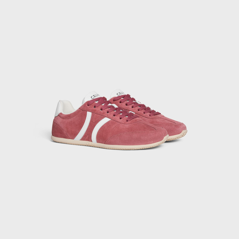 CELINE JOGGER LOW LACE-UP SNEAKER WITH TRIOMPHE IN SUEDE CALFSKIN AND CALFSKIN 2