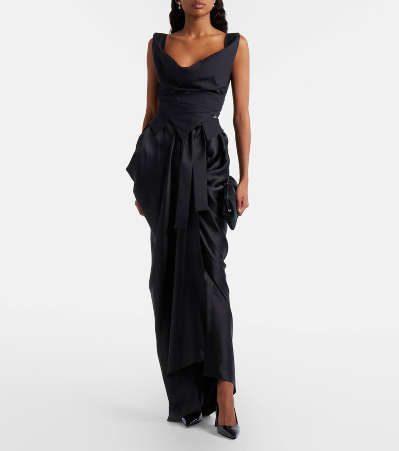 Vivienne Westwood Kendall bow-detail maxi skirt outlook